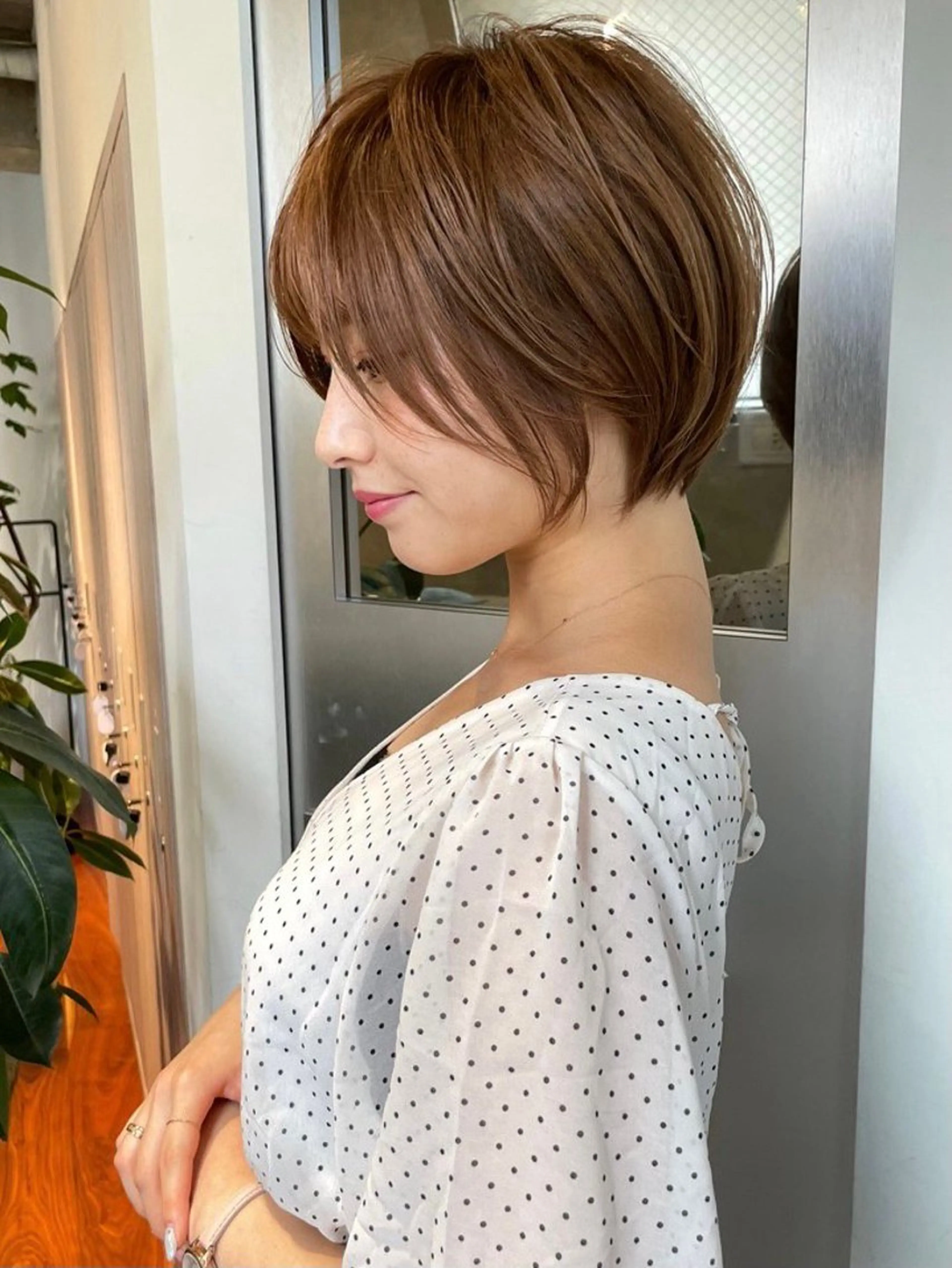 ショート カラー カット ヘアカラー ハイライトNo.1☆ ゆうのヘアスタイル