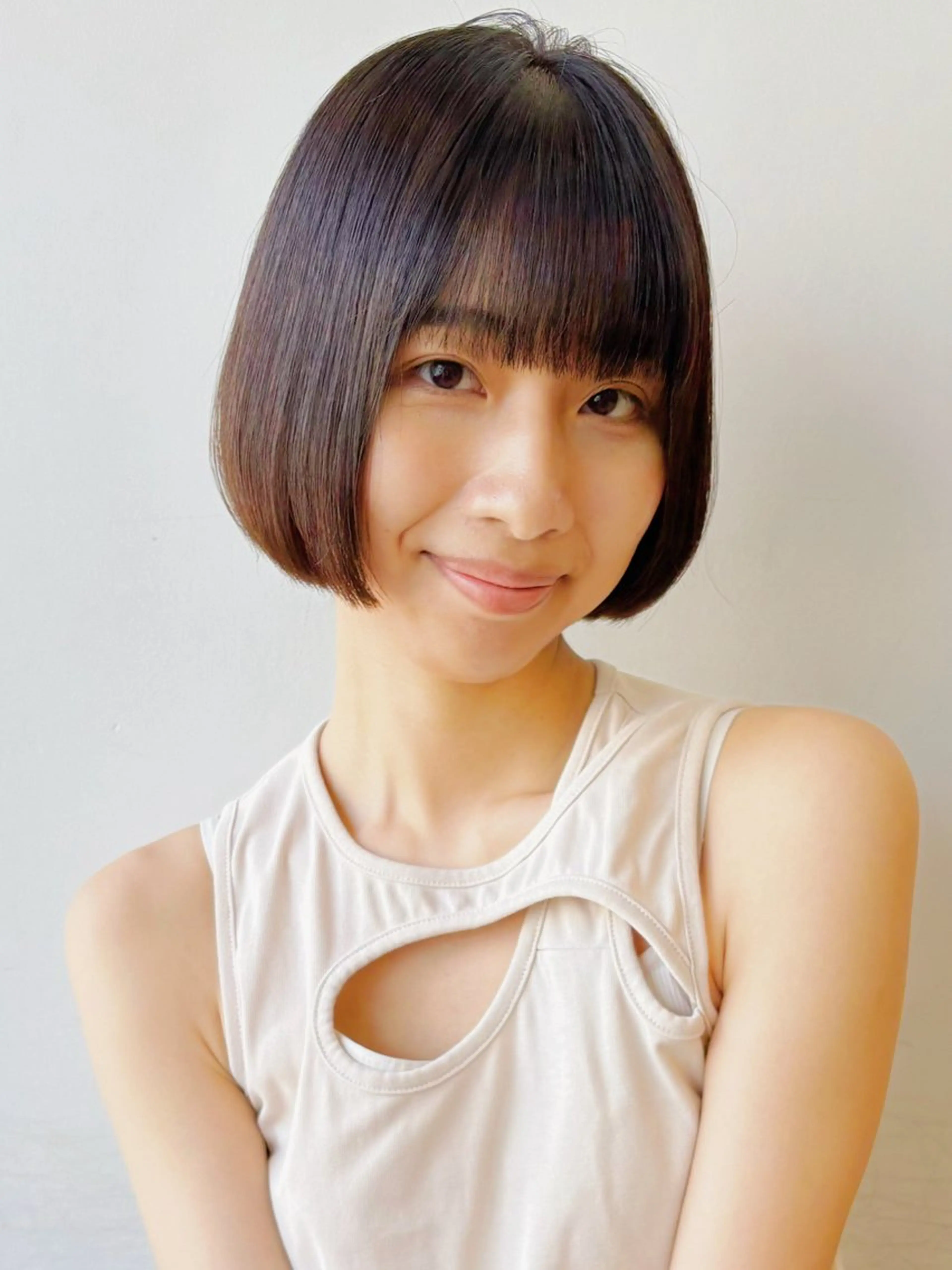 カラー ボブ ボブ/ミディアム 親しみやすさ/さくらのヘアスタイル