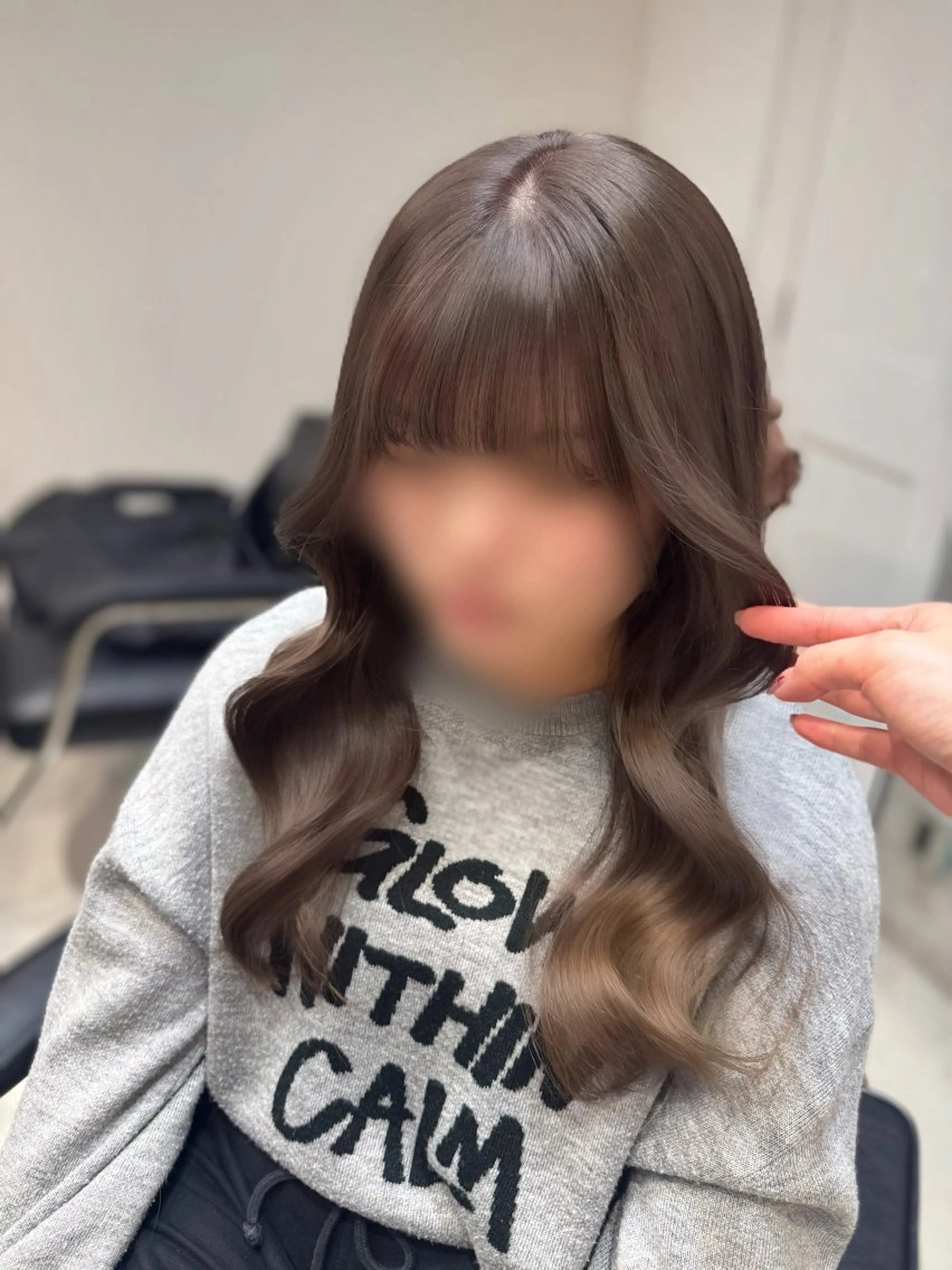 ロング カラー グレージュ ミルクティーグレージュ モデル募集中 🫧こうめ🫧のヘアスタイル