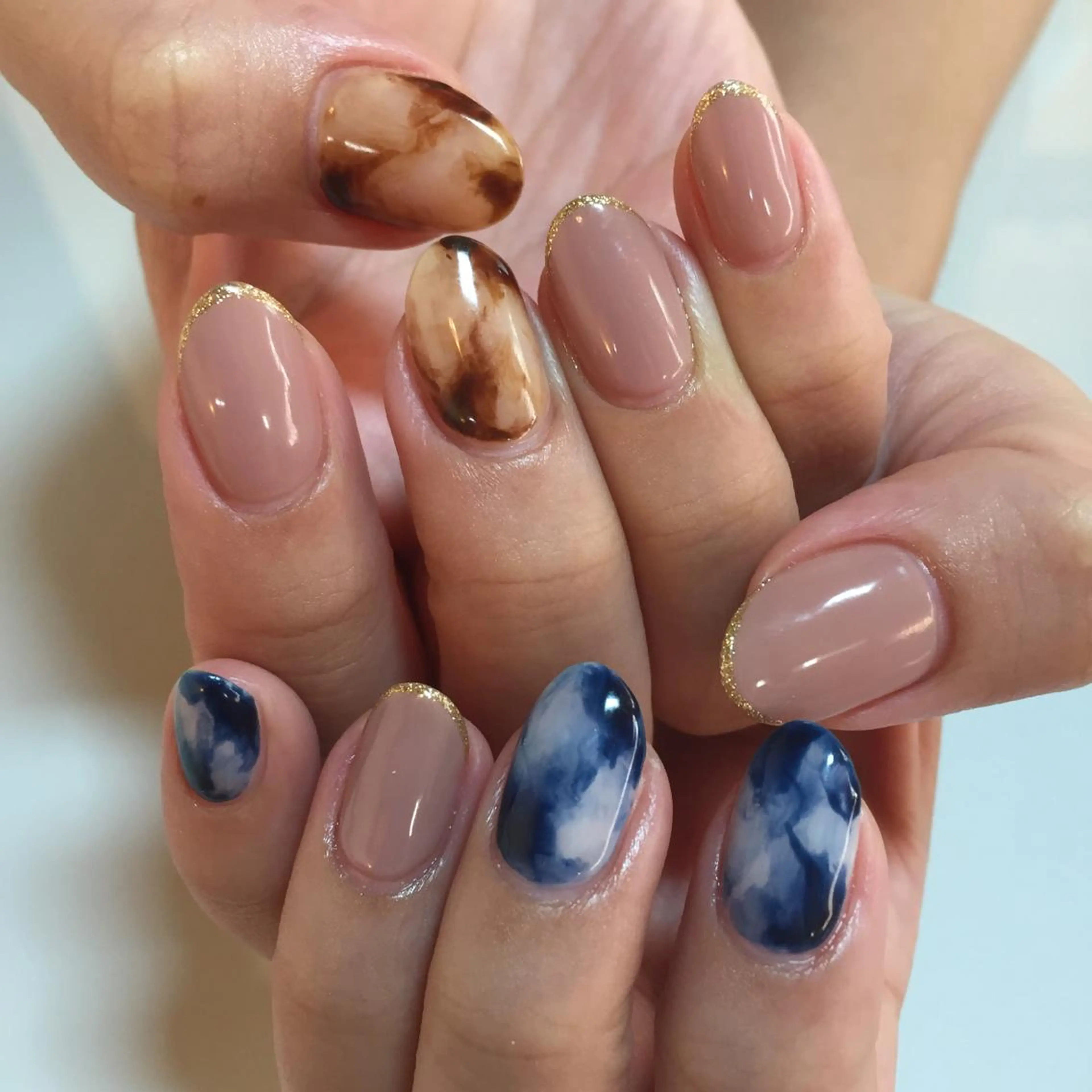 ネイル べっ甲ネイル g-up nail所属・米田 律子のネイルデザイン