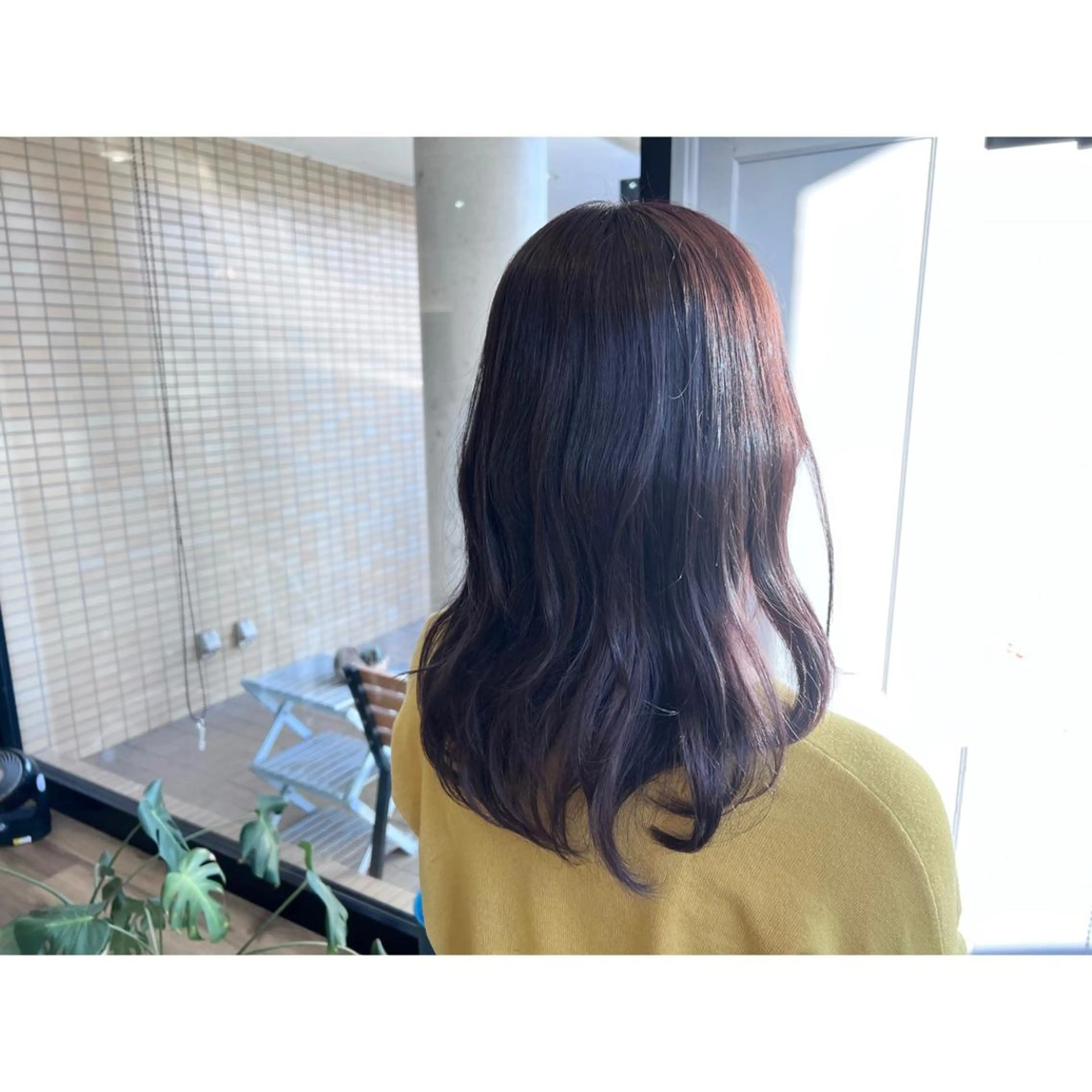 ロング カラー アッシュ パープルカラー パープルアッシュ ヘアカラー トリートメント ツキダテ ユイのヘアスタイル