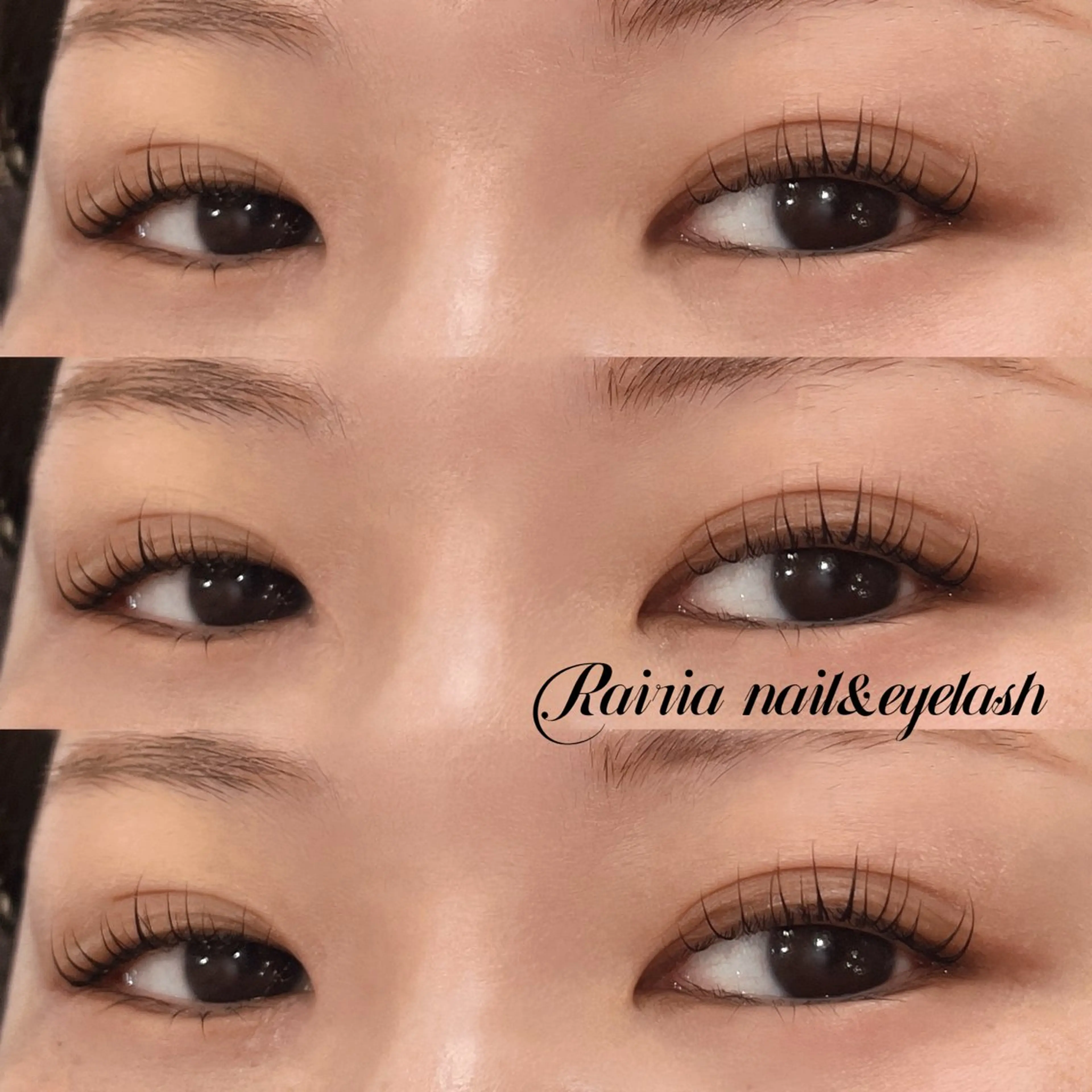 マツエク・マツパ フラットラッシュ 韓国風マツエク パリジェンヌラッシュリフト 下まつげエクステ 一重×まつ毛パーマ Rairia nail所属・Rairia momoka🎀✨のマツエク・マツパデザイン
