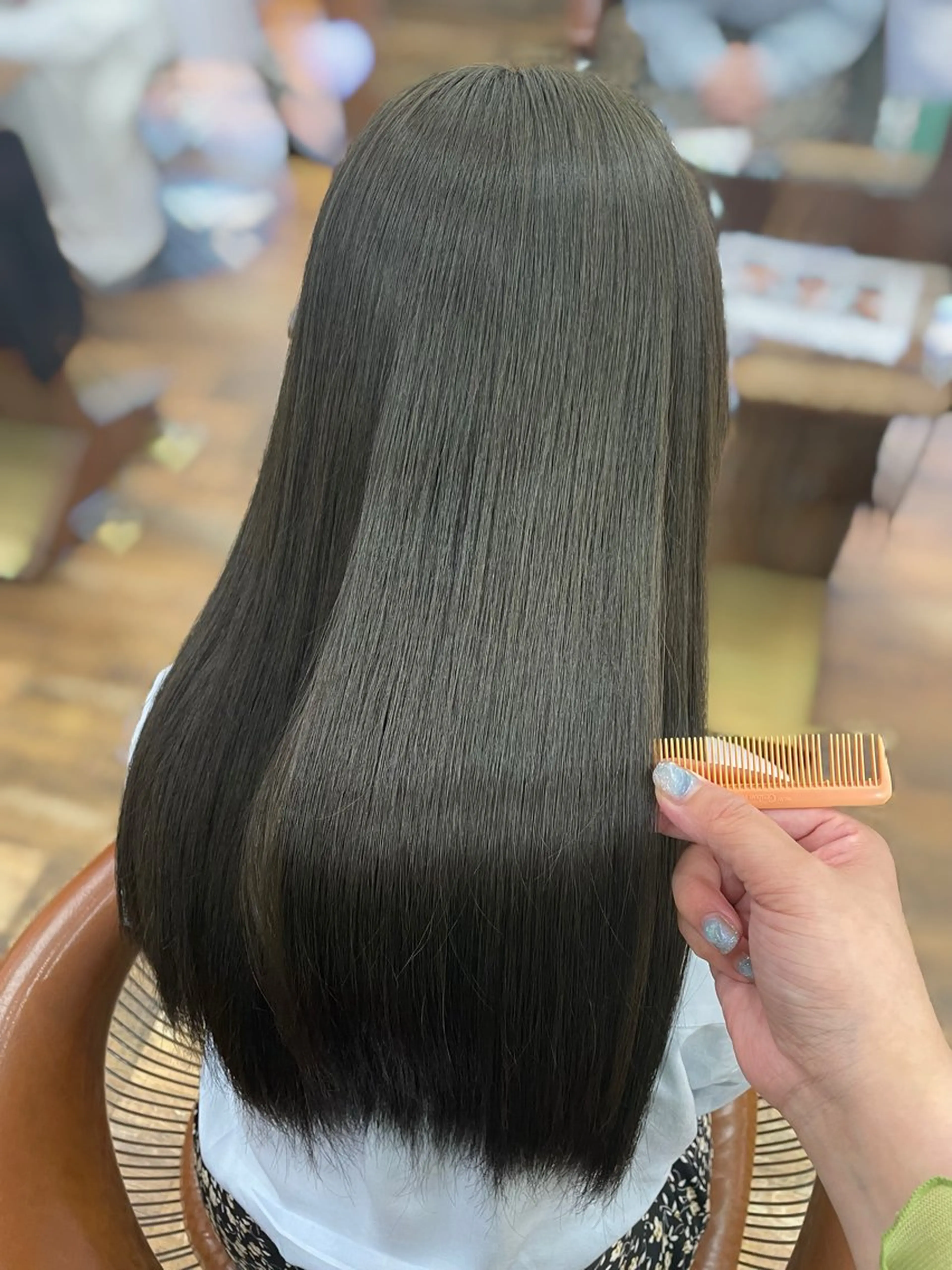 ロング カラー レナ┊︎髪質改善 ┊︎シルクストレートのヘアスタイル