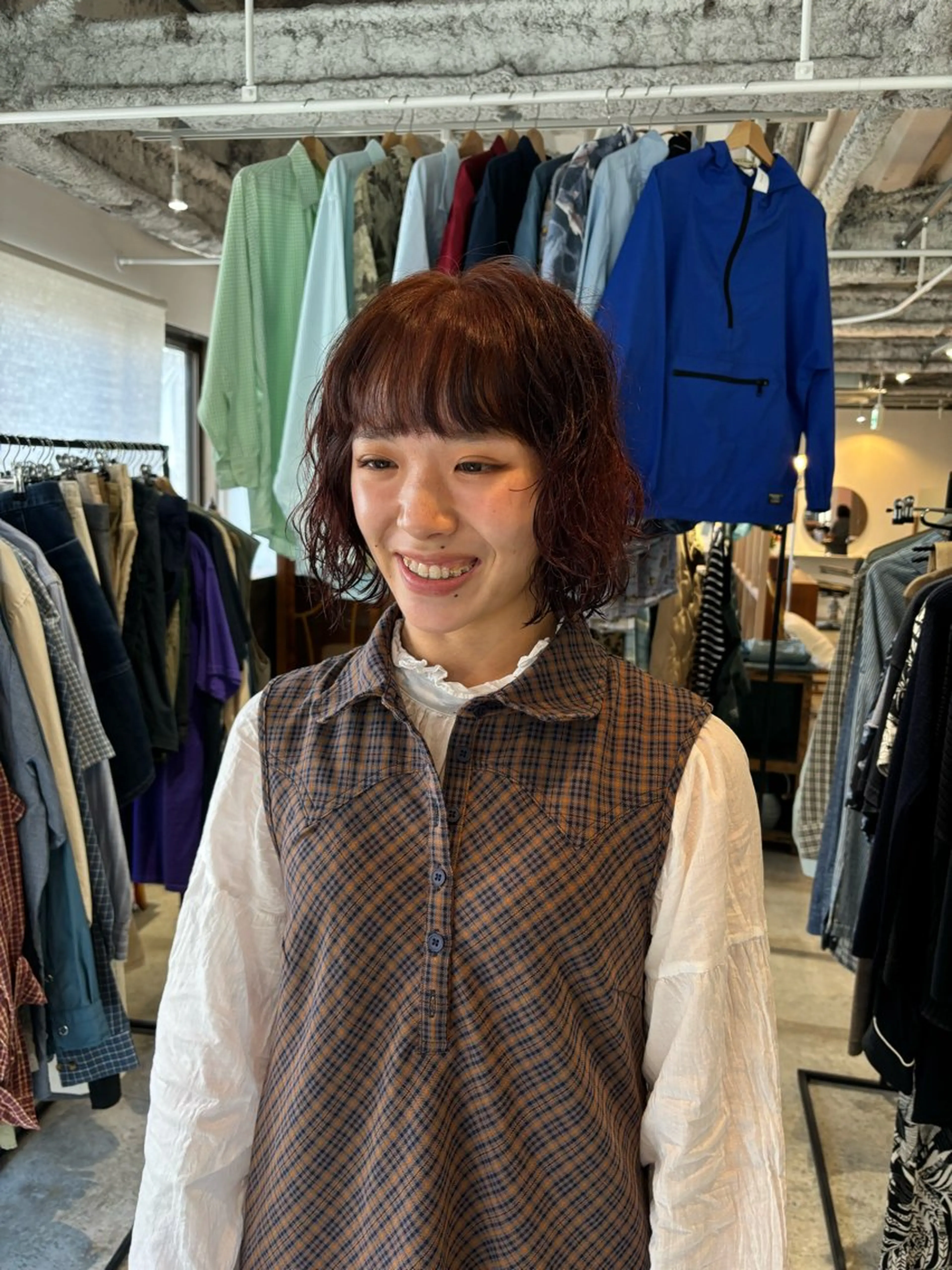 ショート カラー パーマ カット ヘアカラー トリートメント Hayashi Shioriのヘアスタイル