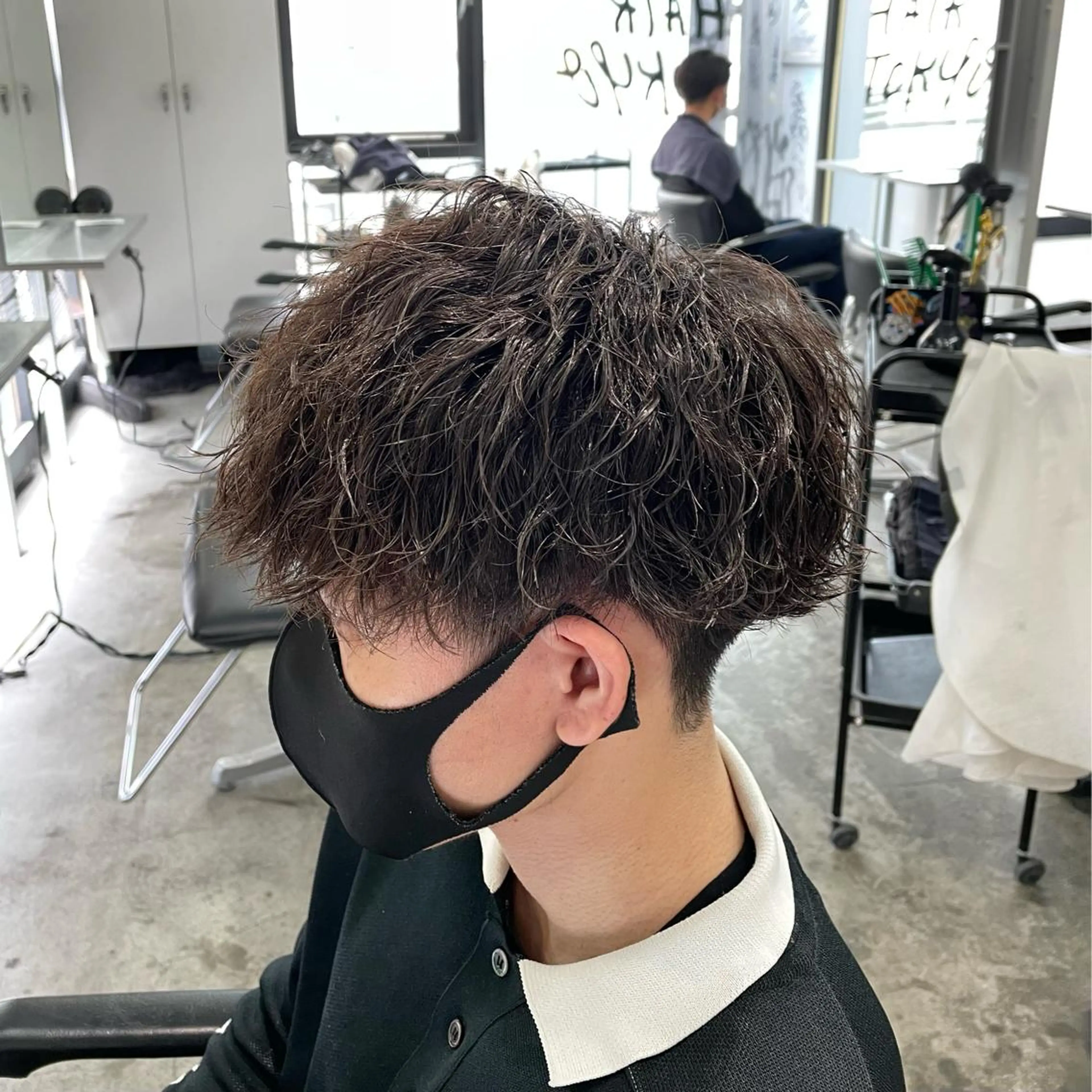 ショート パーマ メンズ マッシュ カット パーマ メンズ特化美容師/ 藤戸 椋のヘアスタイル