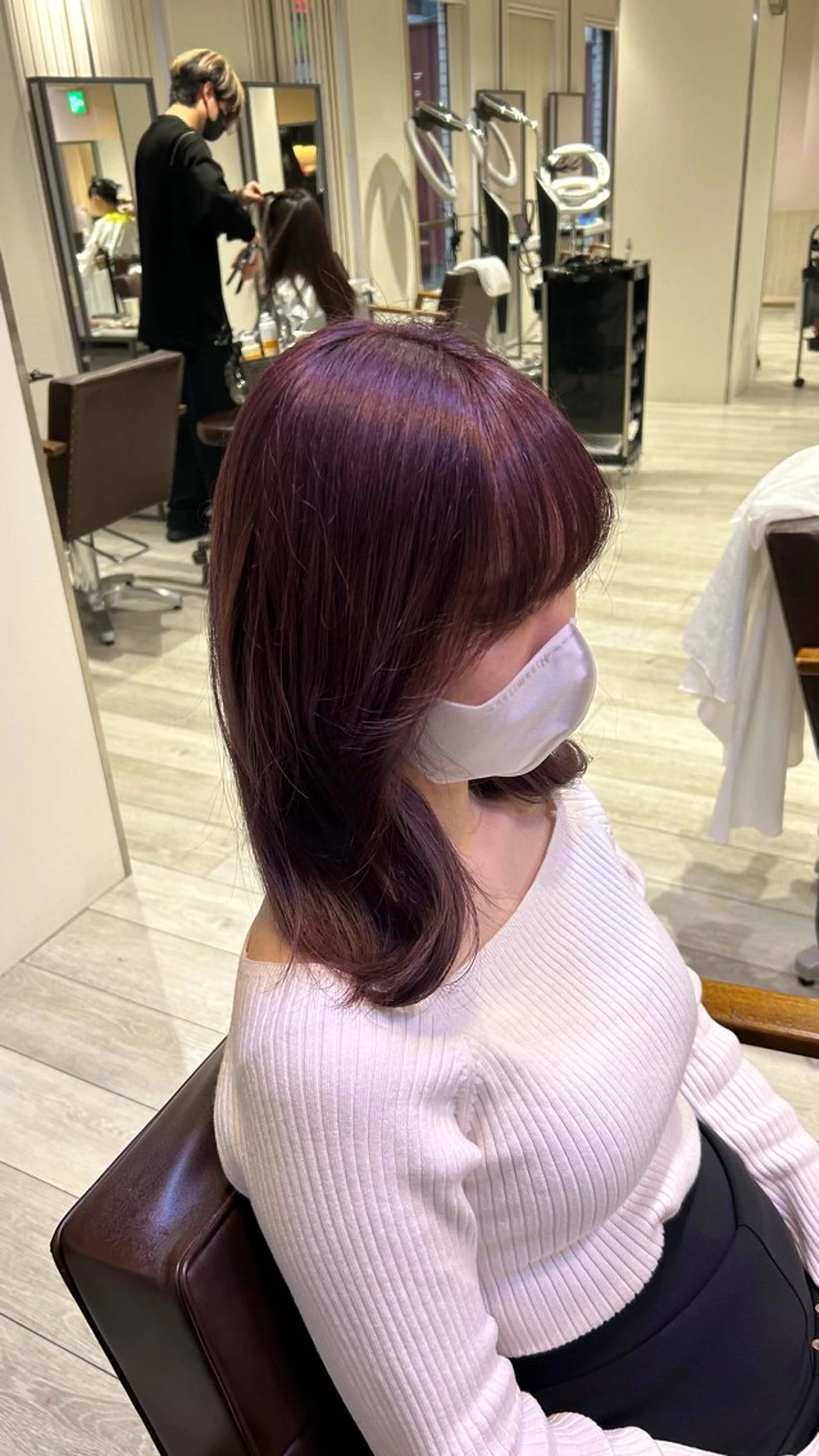 ミディアム ヘアカラー カラー/エクステ 🤍ルナのヘアスタイル