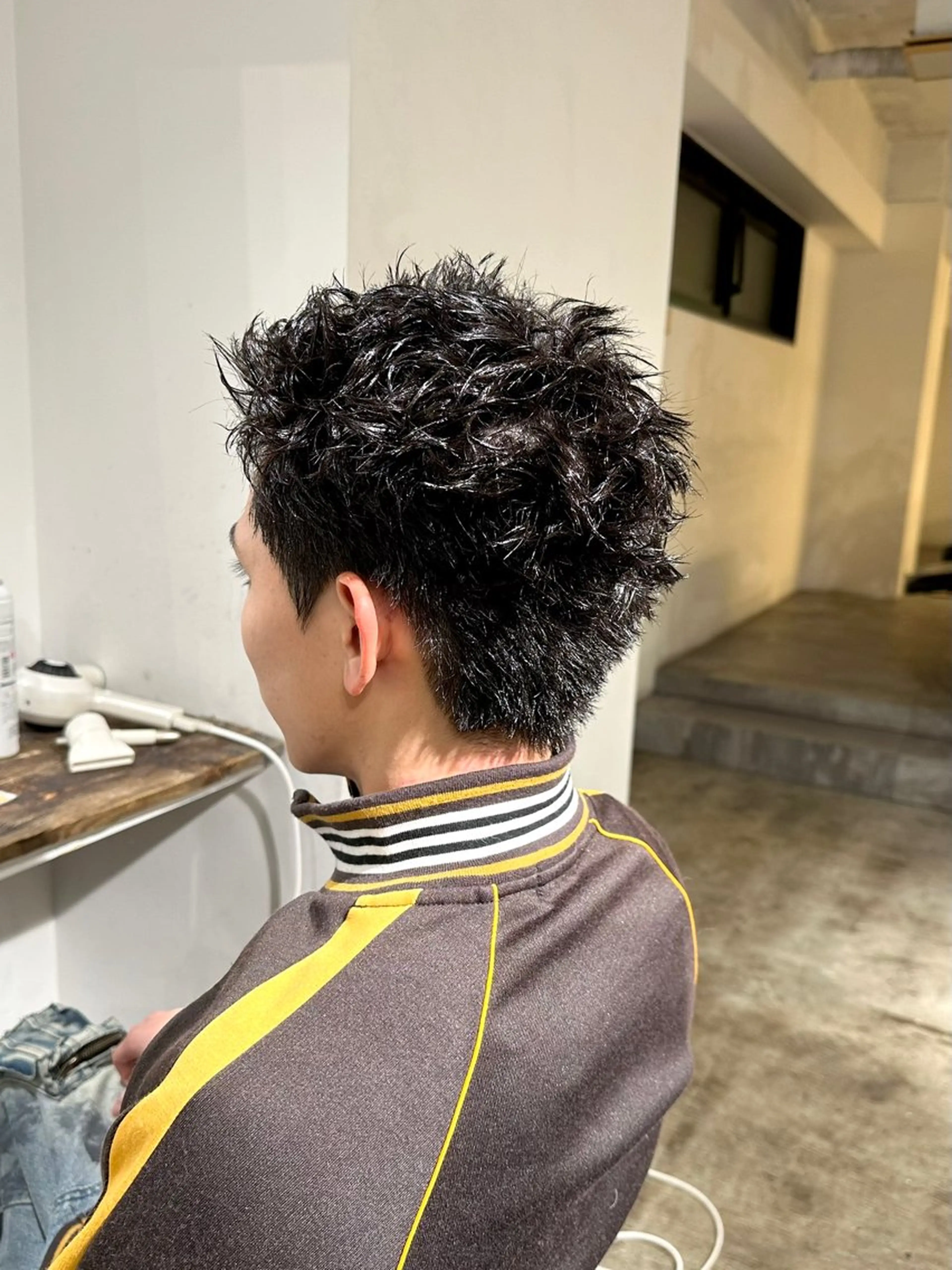 ショート メンズ メンズパーマ スパイキーショート ショートヘア カット ヘアカラー パーマ トリートメント 骨格補正施術/メンズ 専門美容師/YUYAのヘアスタイル