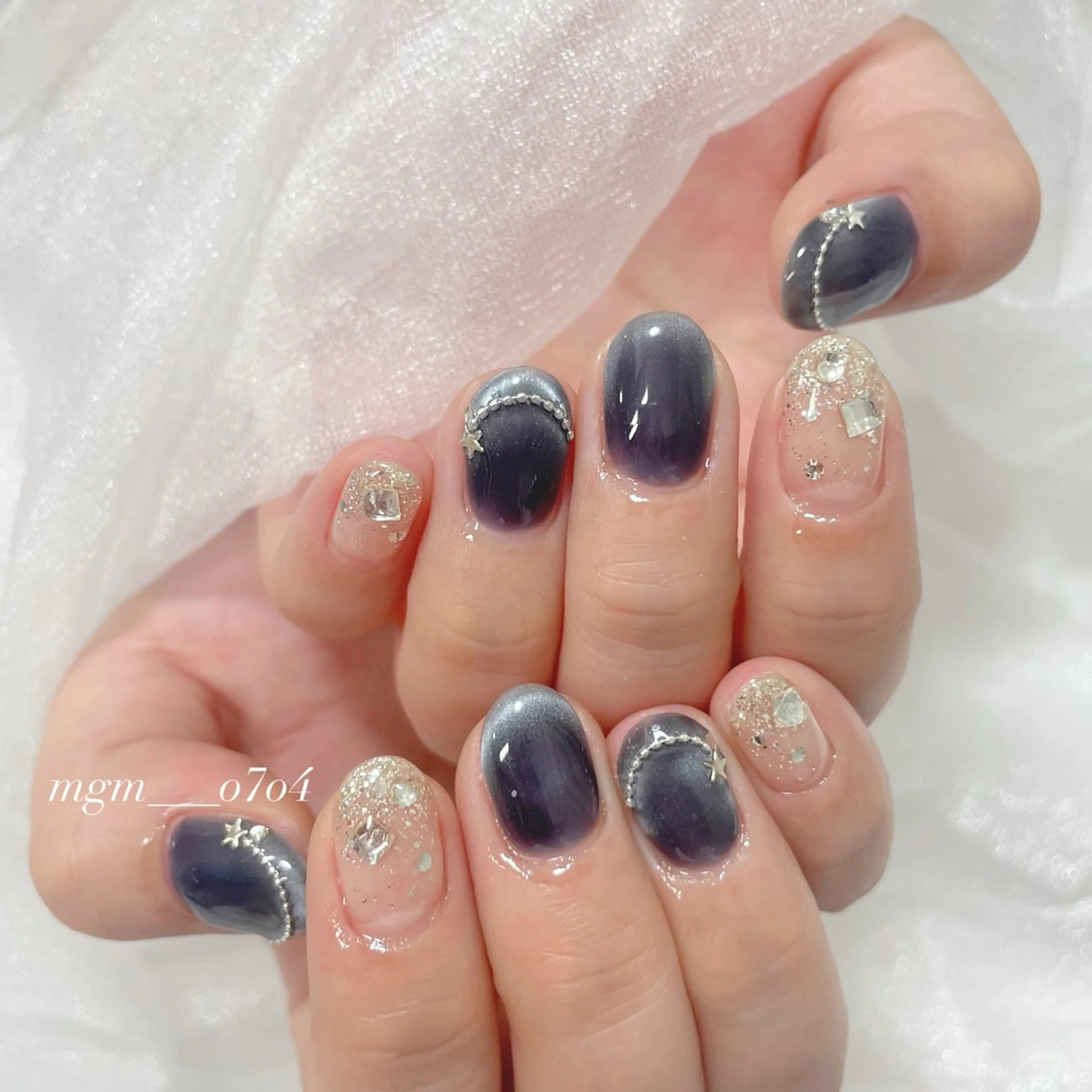 ネイル ハンドネイル ハンドケア MoON...❤︎ MeGuのネイルデザイン