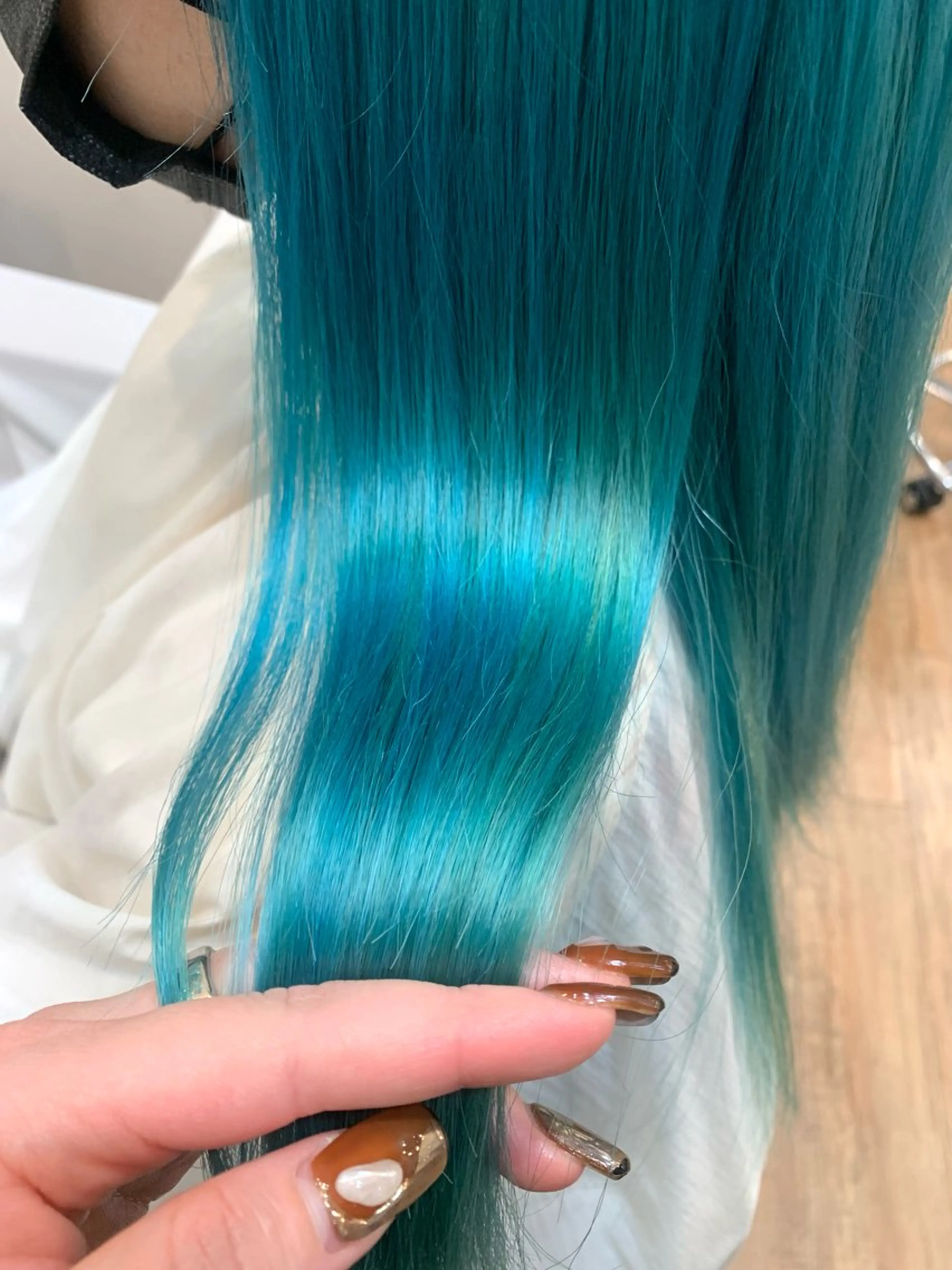 ロング カラー あべ ゆうかのヘアスタイル