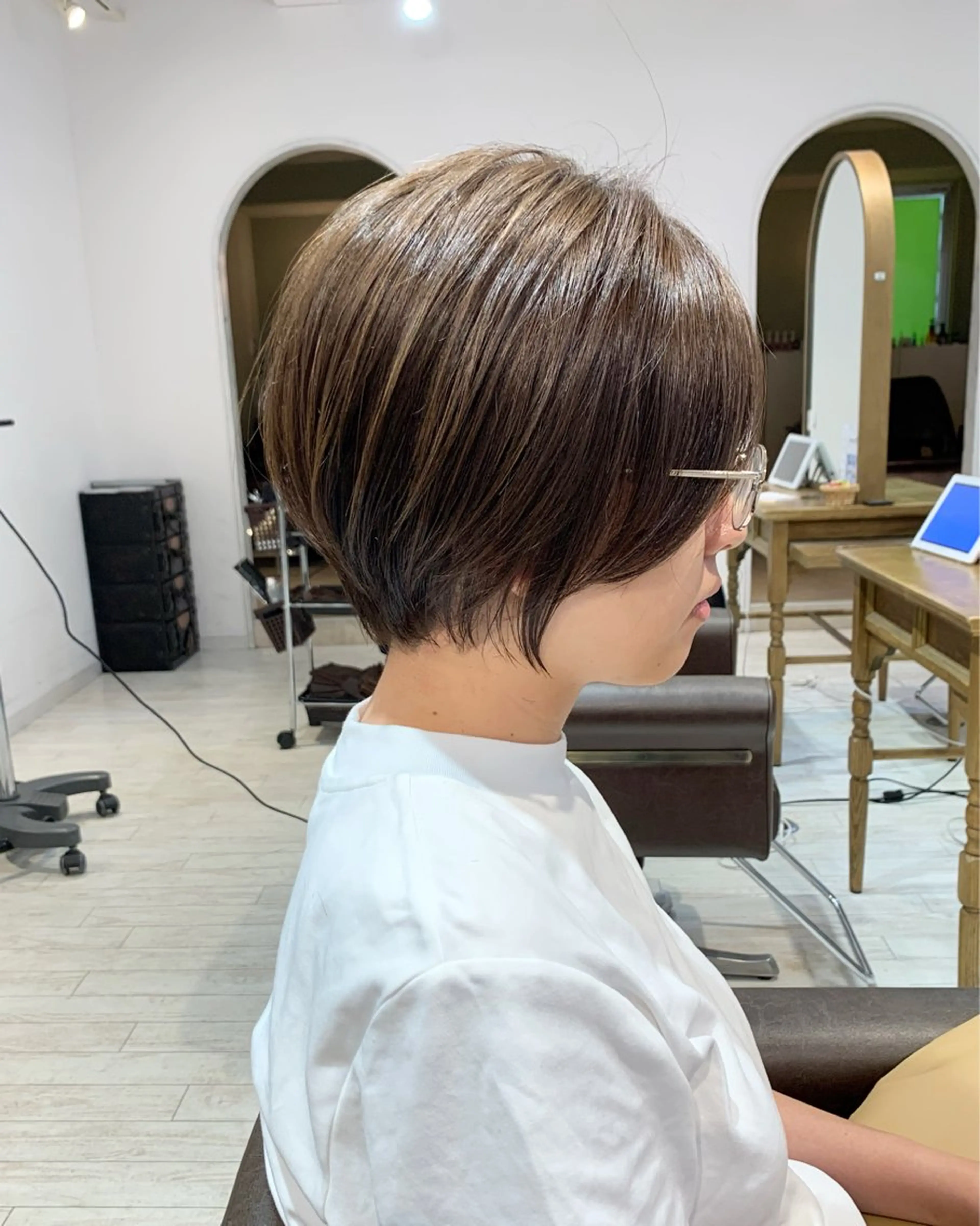 ショート カット トリートメント 縮毛矯正/ショート/ レイヤー/畑中正敏のヘアスタイル