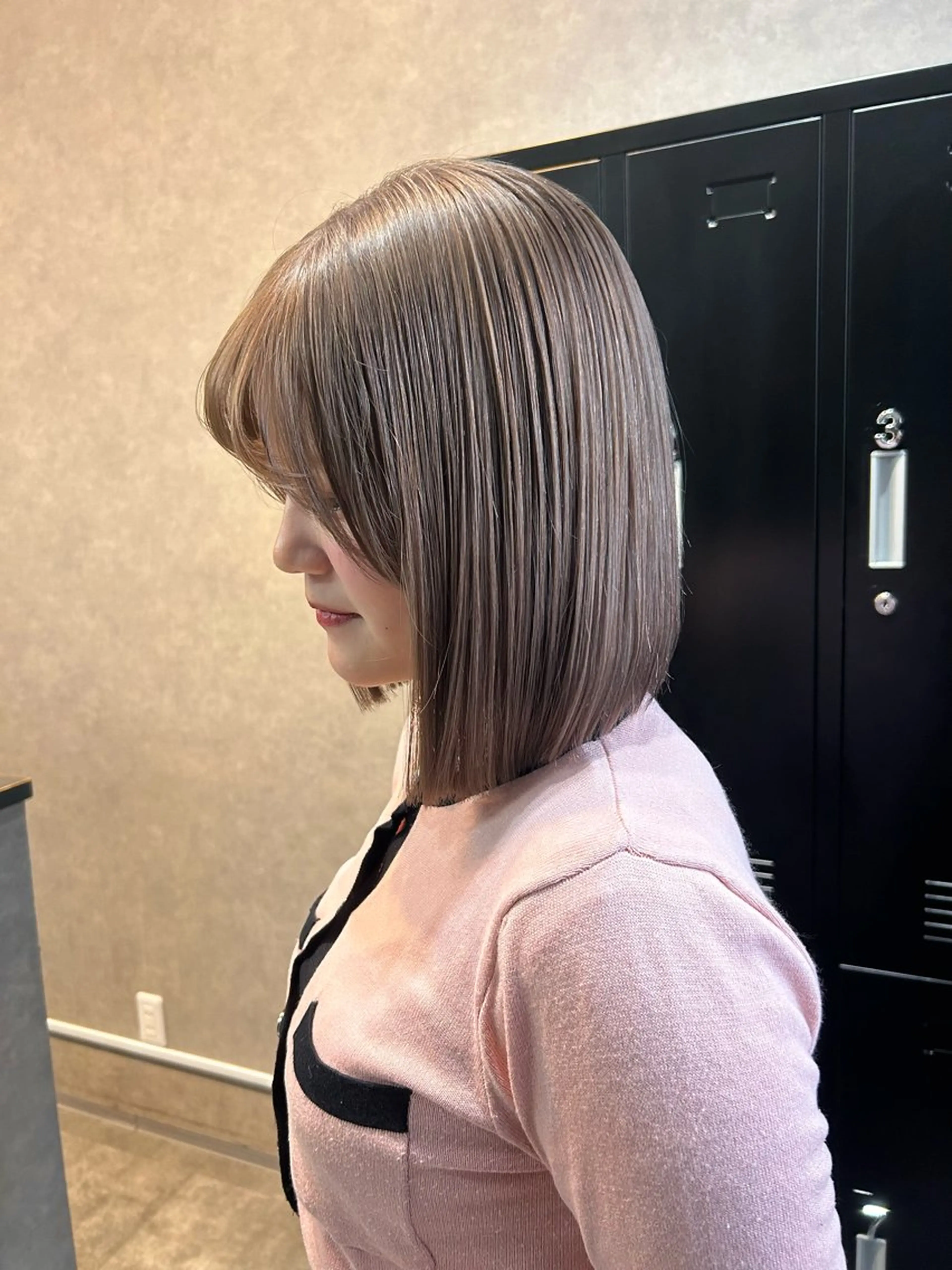 ショート カラー グレージュ miharu‪‪/ ハイトーン/複雑履歴のヘアスタイル