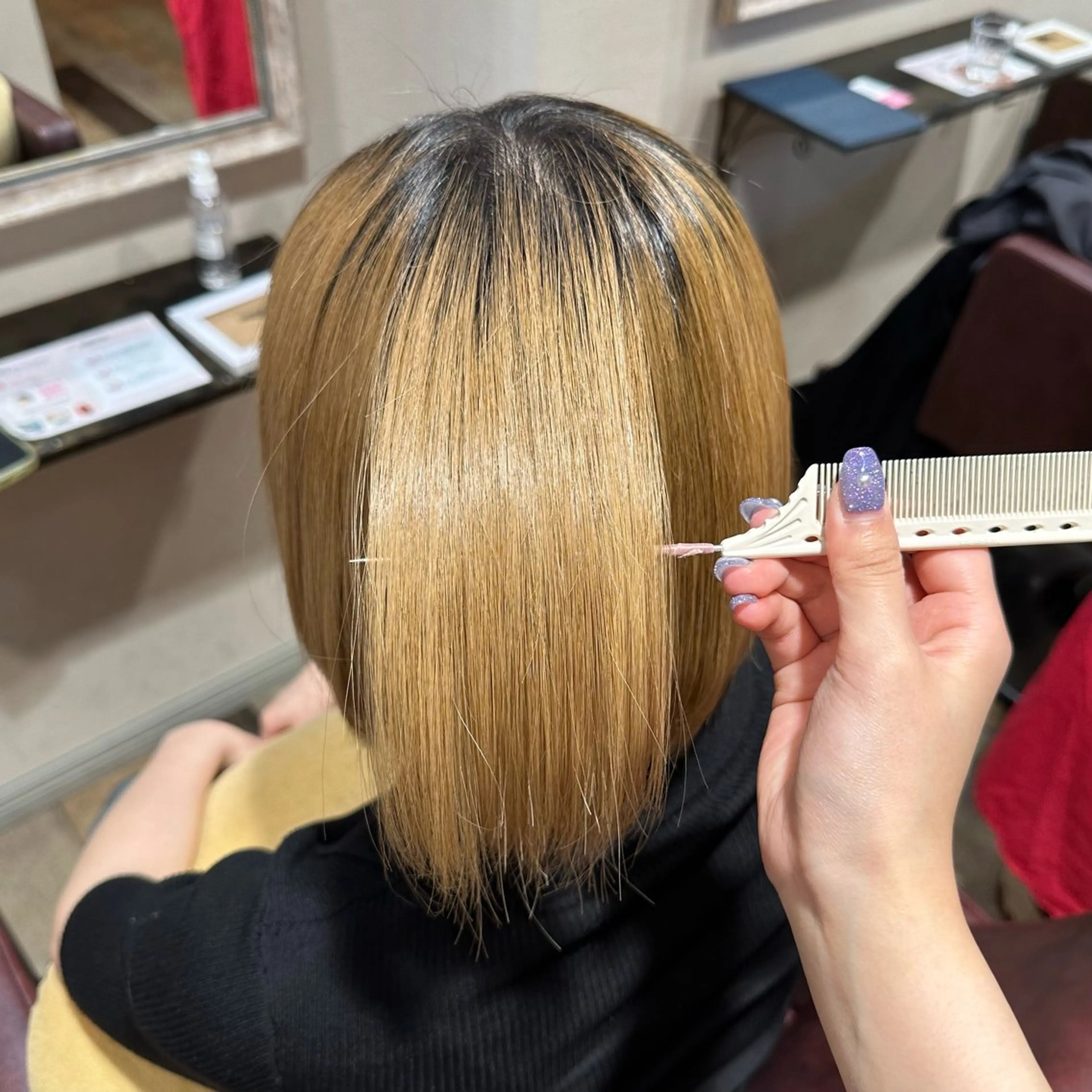 ミディアム カラー 柔らかいcolor ￤韓国￤🩰マユ🩰のヘアスタイル