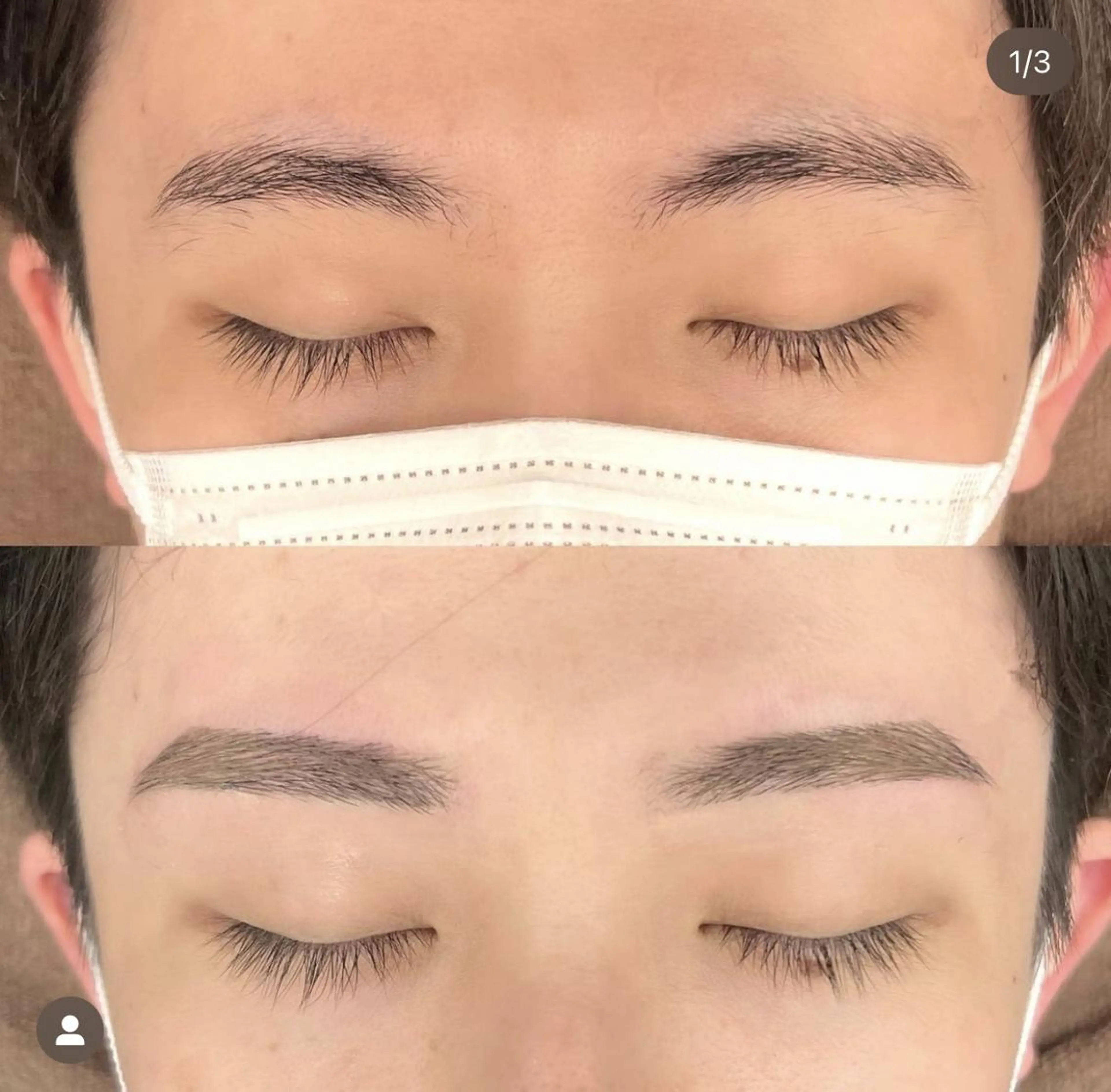 メンズ アイブロウ メンズアイブロウ 眉毛ワックス脱毛 120%可愛い保証 💝fein心斎橋店のマツエク・マツパデザイン