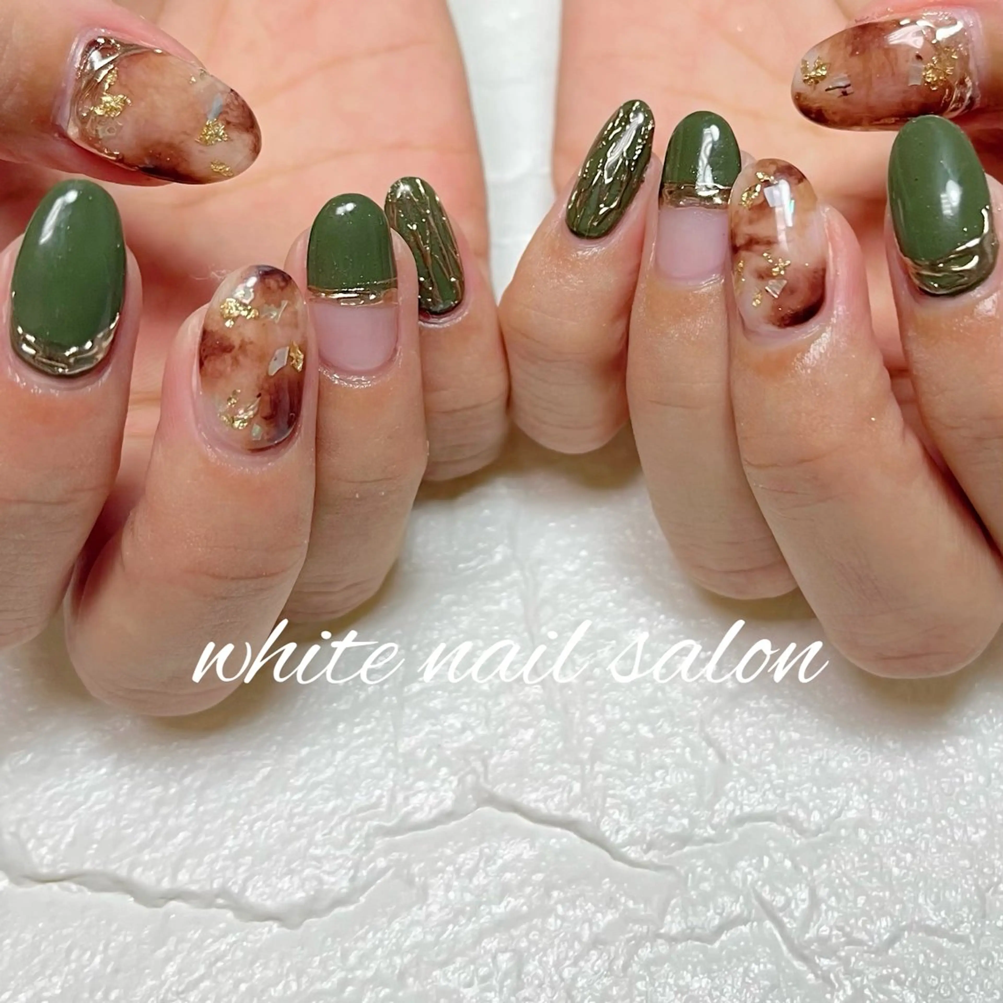 ネイル ラメ(グリッター) ハンドネイル white nail salonのネイルデザイン