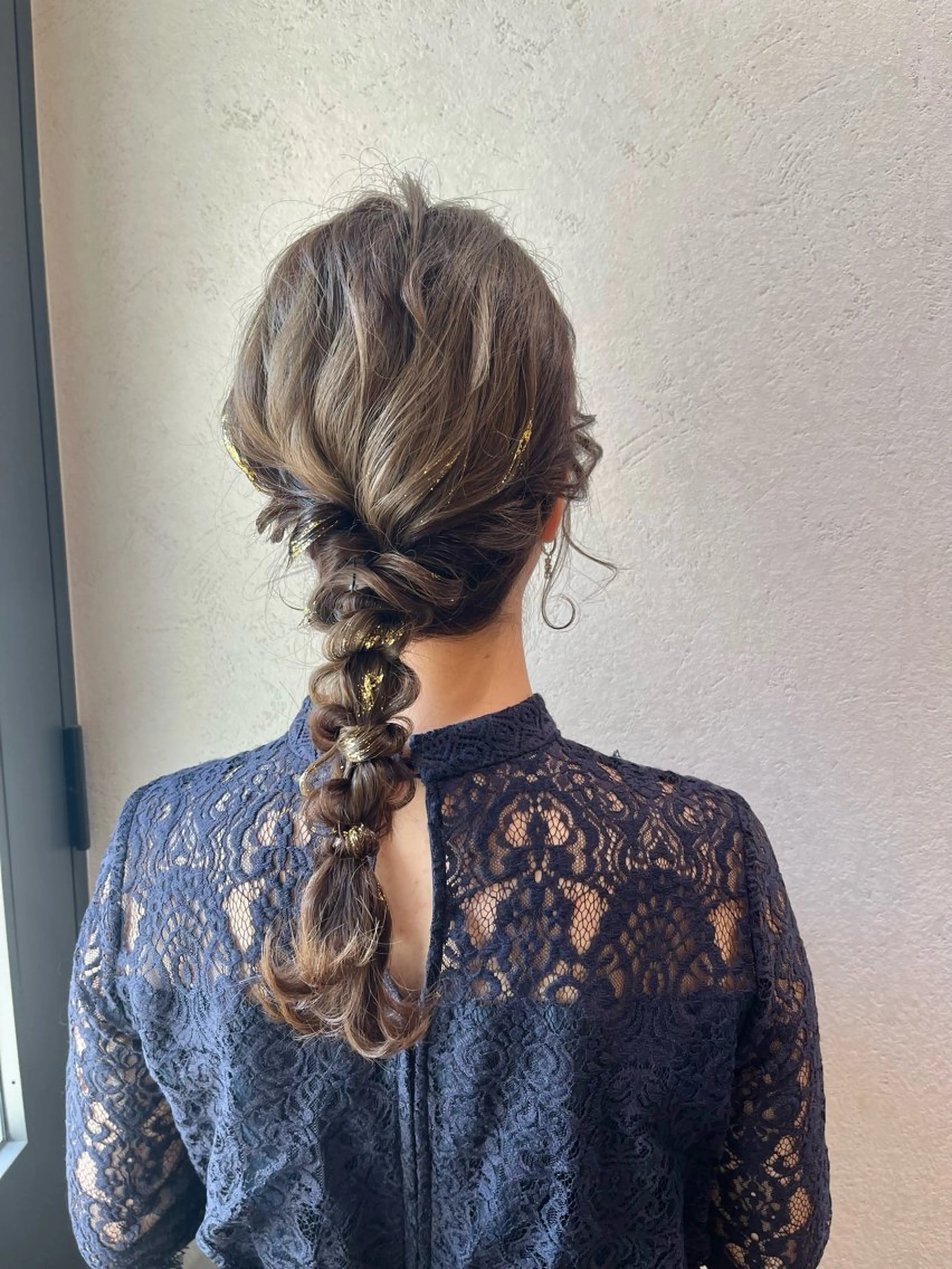 ヘアアレンジ ポニーテール 結婚式・ブライダル 卒業式のヘアスタイル ヘアセット charm《銀座》 ヘアセット/縮毛矯正のヘアスタイル