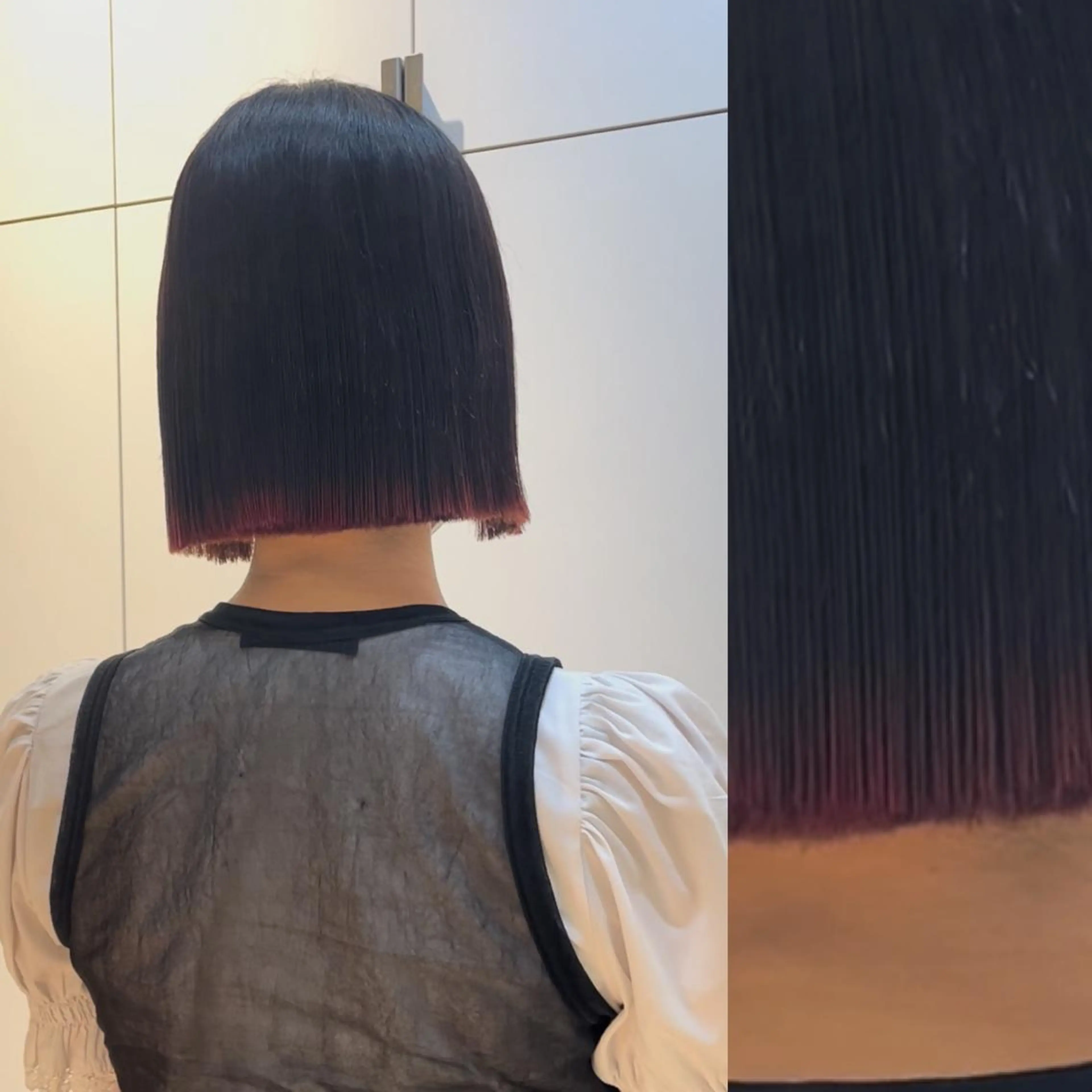 ミディアム カラー ヘアアレンジ ベージュカラー ブリーチ ブラウンカラー ケアブリーチ カシス stylist ◎RUKI.のヘアスタイル