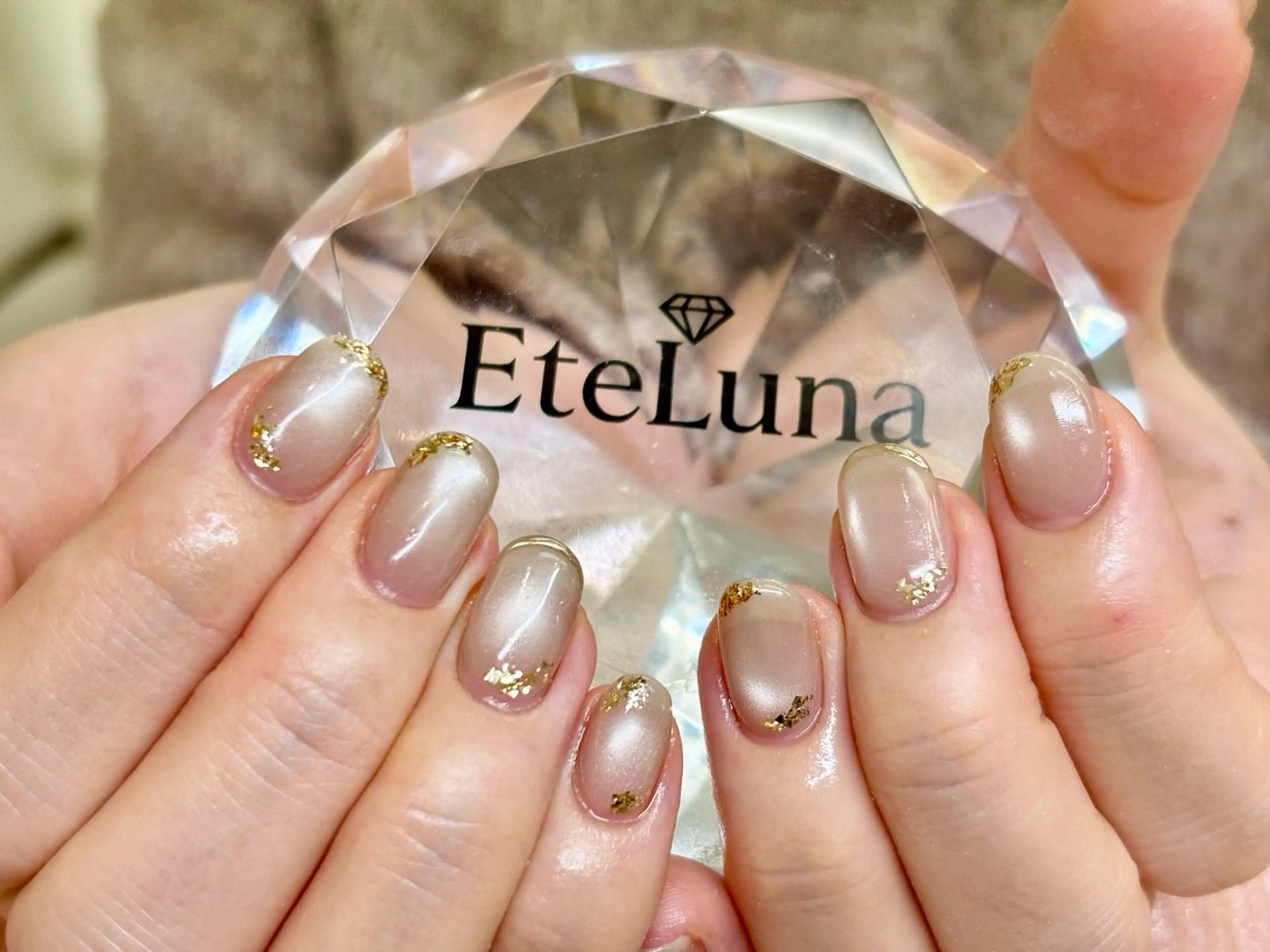 ネイル 持ち込み ニュアンスネイル ハンドネイル ハンドケア ETE LUNA NAILのネイルデザイン
