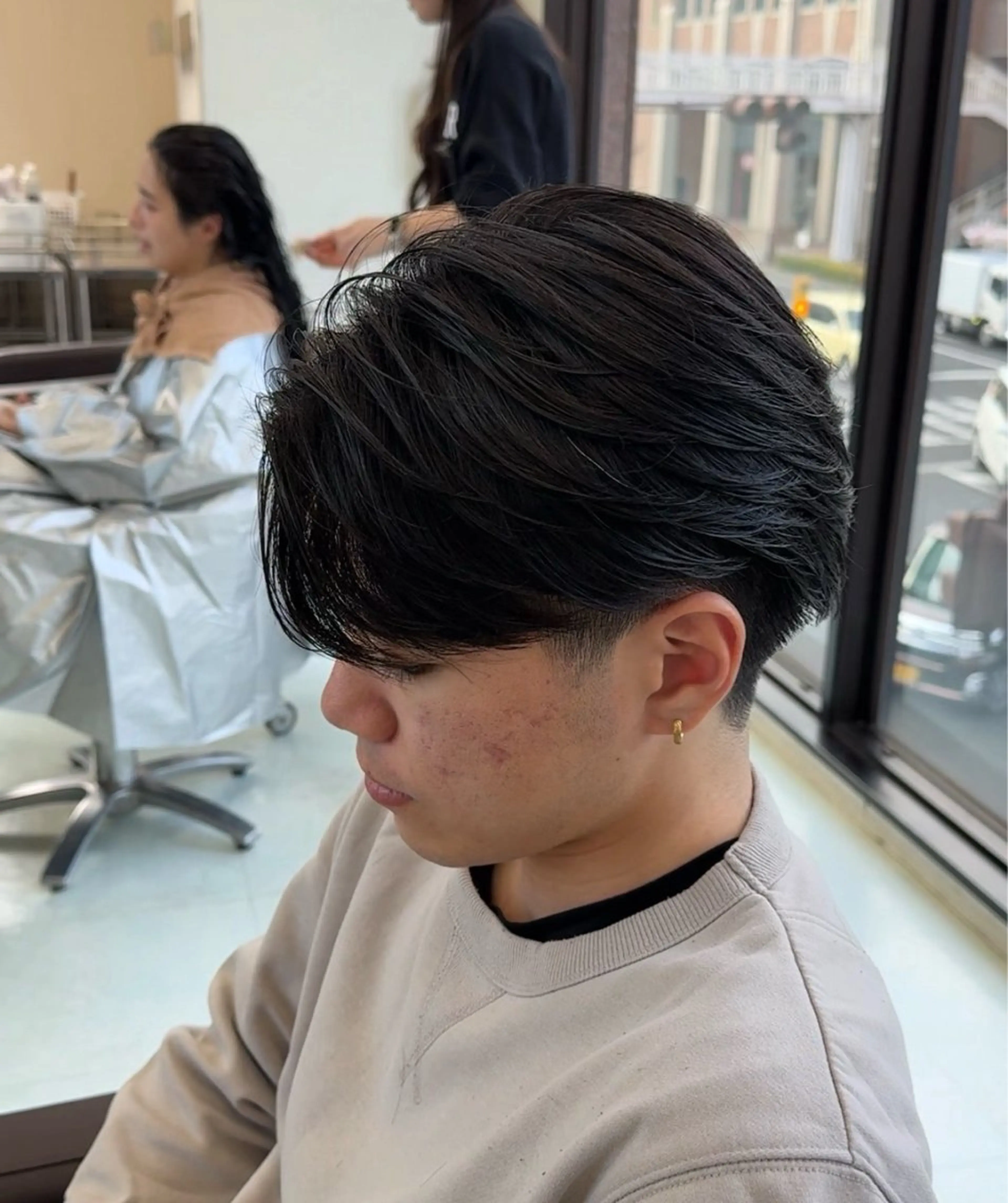 ショート メンズ センターパート カット 小芝涼介/レイヤー /メンズパーマ✂️のヘアスタイル