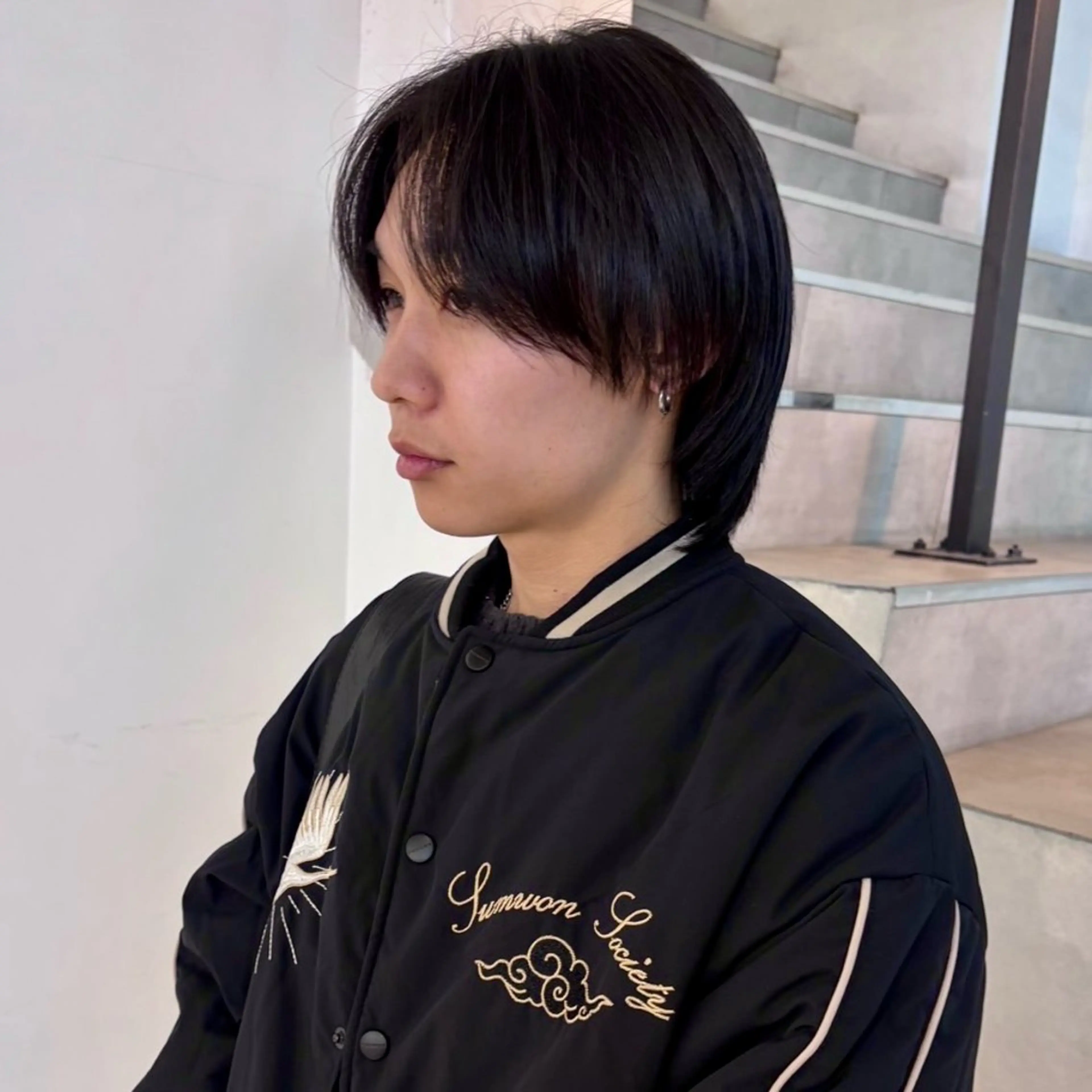 ショート メンズ カット ハイトーン/レイヤー nail 百咲💌のヘアスタイル