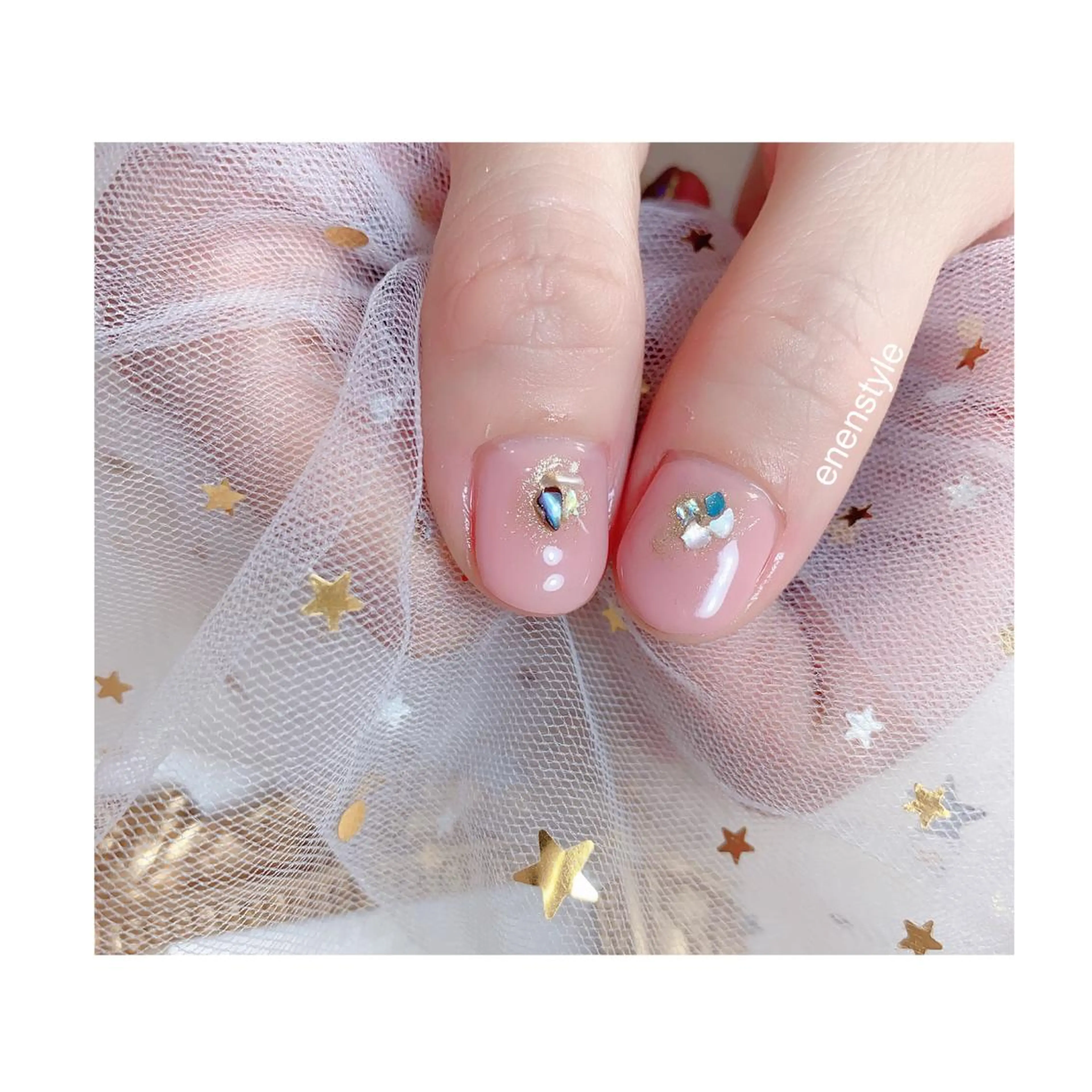 ショート ネイル ジェルネイル ニュアンスネイル オフィスネイル ワンカラーネイル パラジェル ハンドネイル 👑enen style👑のネイルデザイン