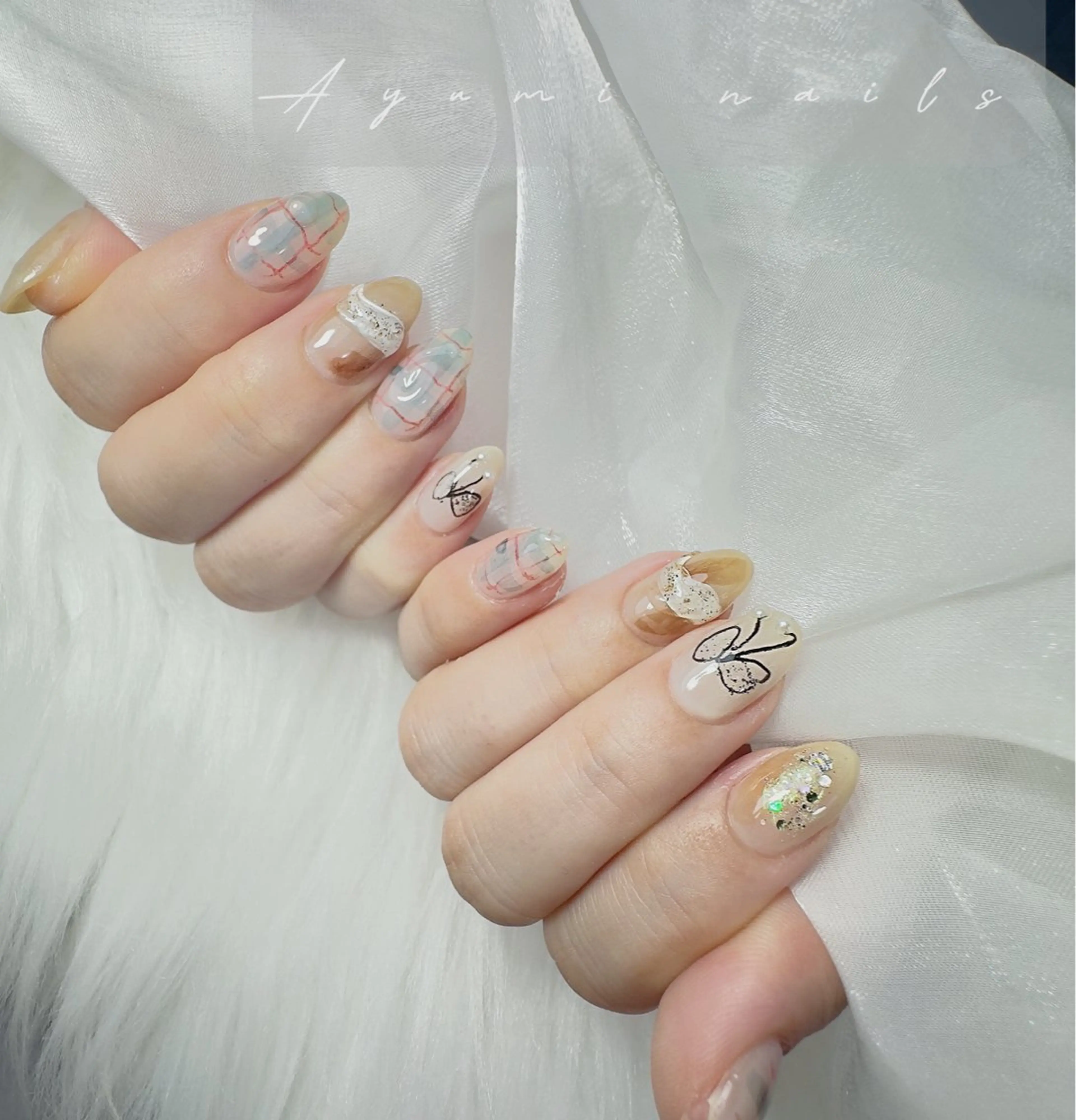 ネイル ハンドネイル YUMI ニュアンスnailsのネイルデザイン