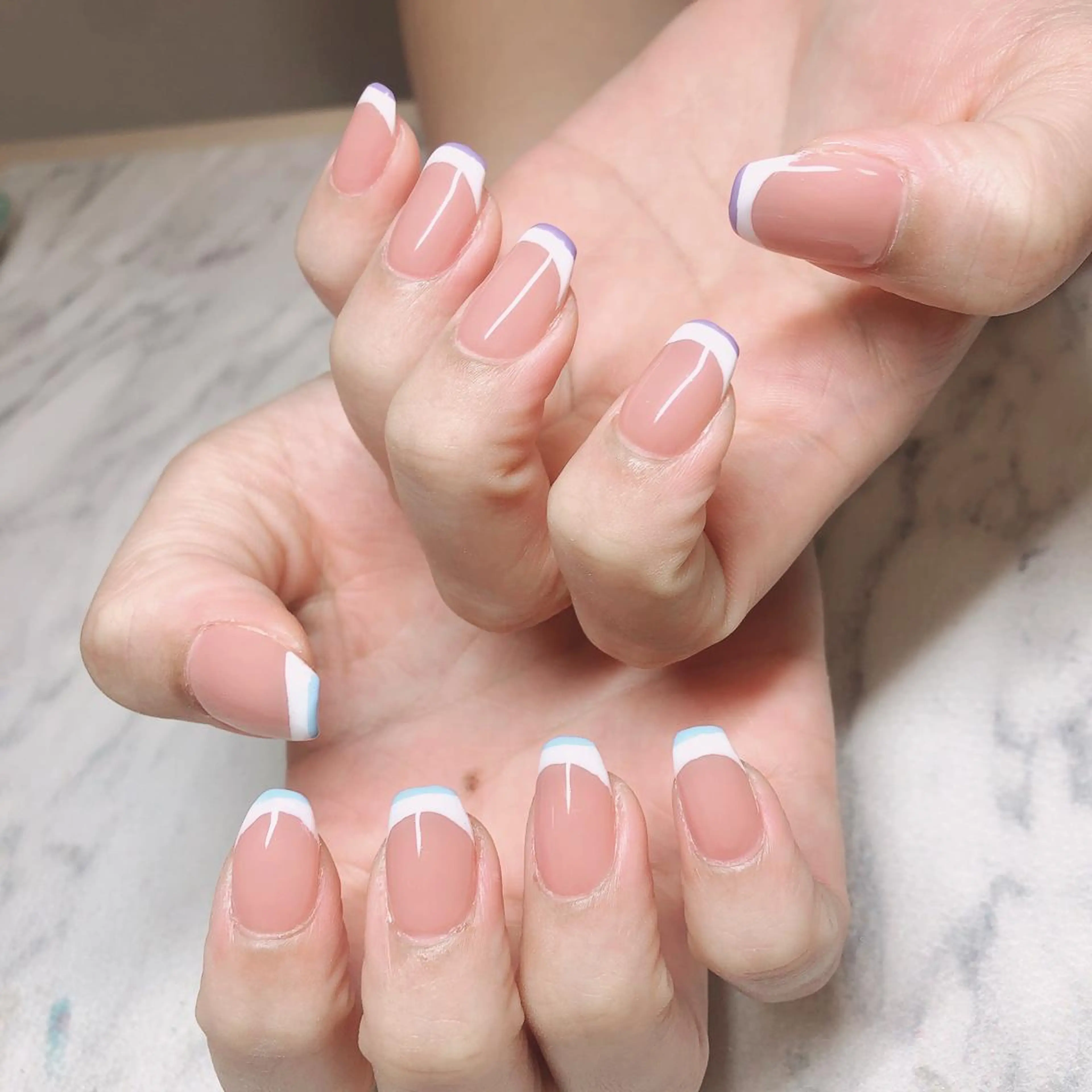 ネイル フレンチネイル 結城 怜菜のネイルデザイン