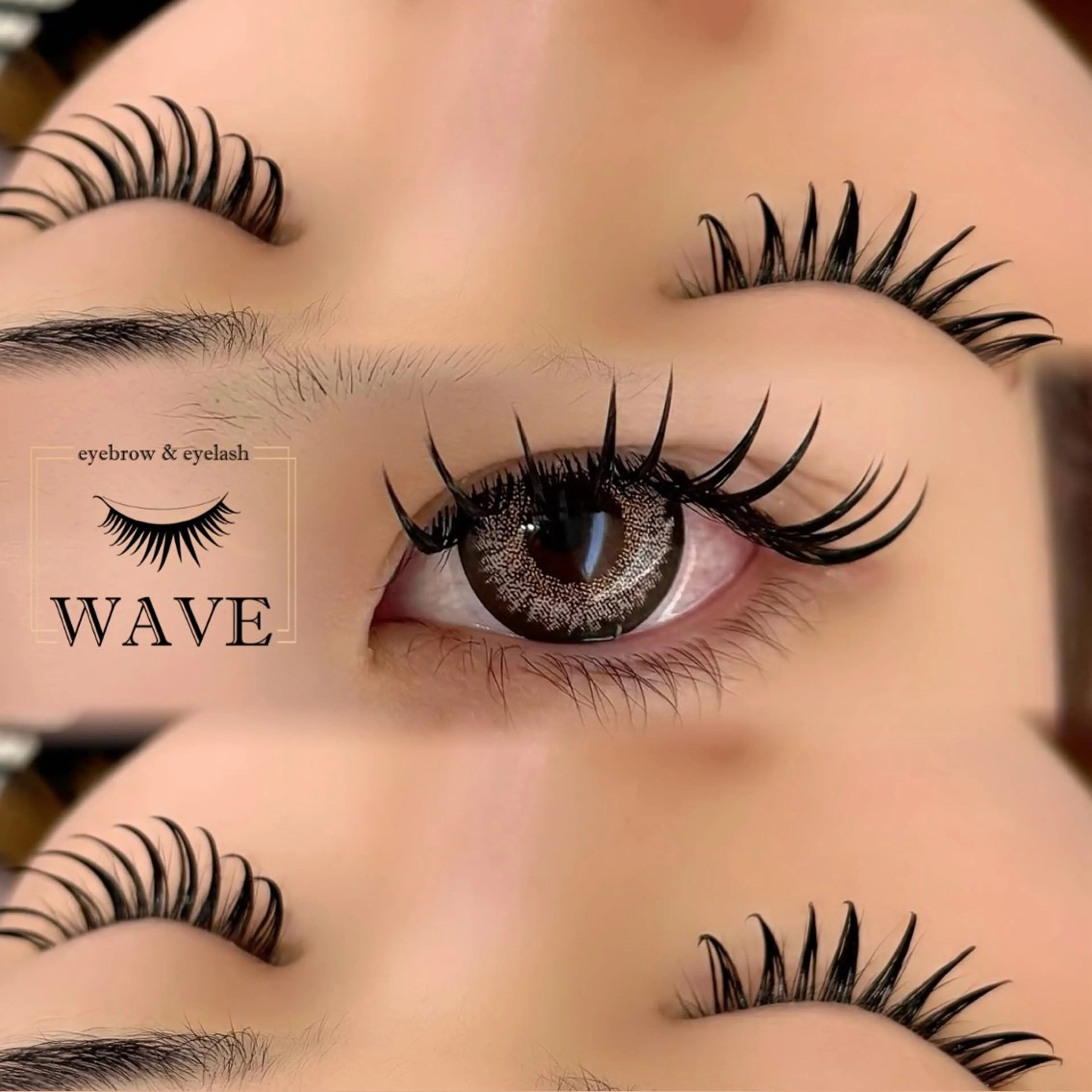 マツエク・マツパ バインドロック 束感まつ毛 Dカール マツエク brow&lash WAVEのマツエク・マツパデザイン