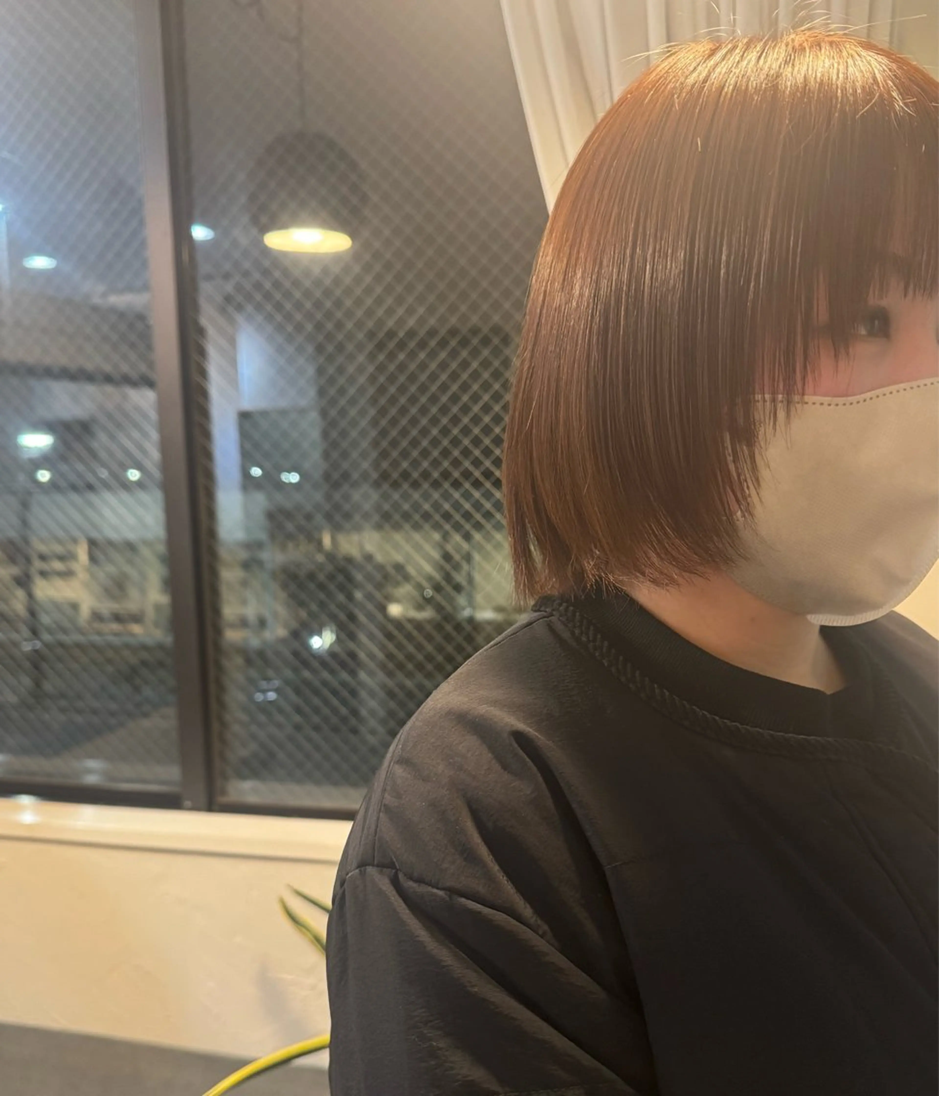 ミディアム 顔周りカット レイヤーカット 檜木 奈央のヘアスタイル