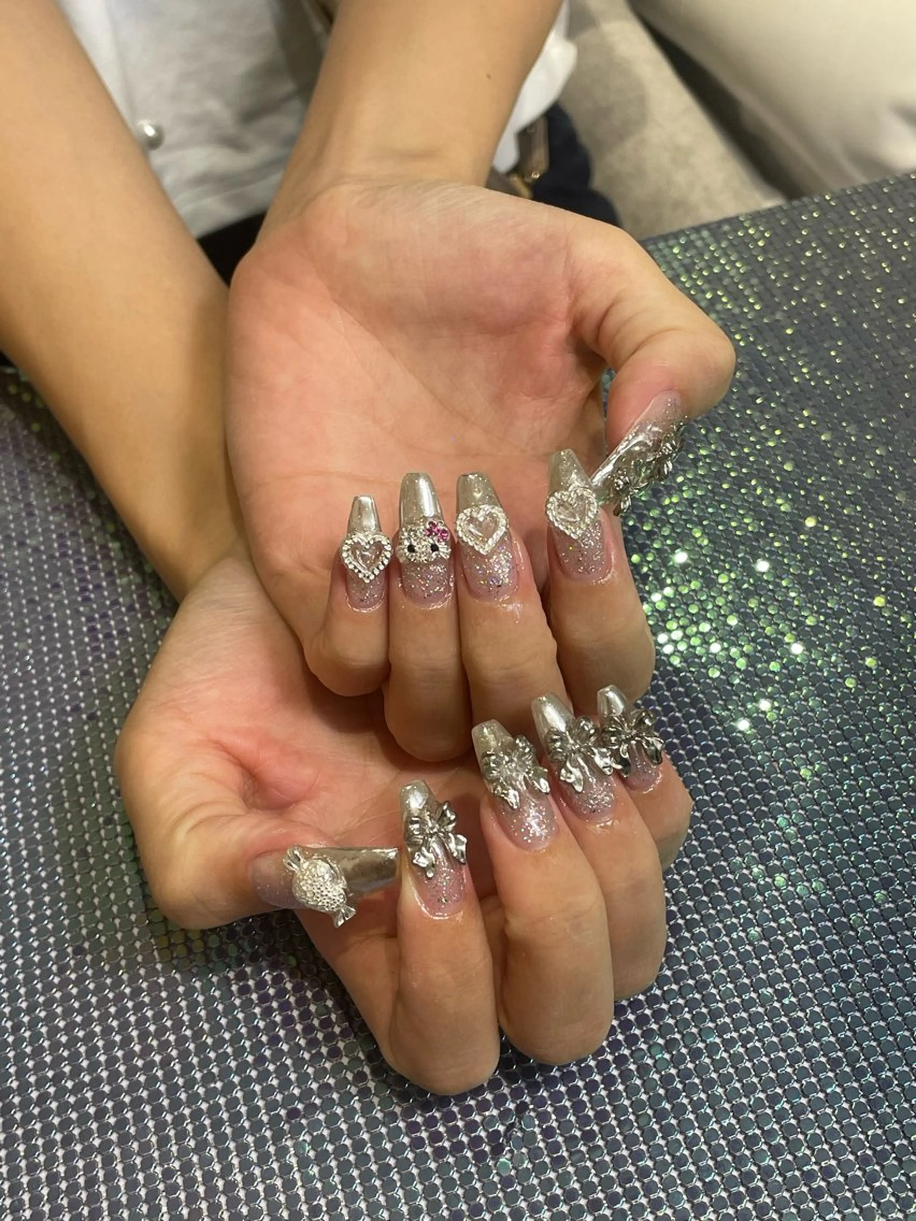 ネイル ハンドネイル RICO Nail パーツつけ放題🌈のネイルデザイン