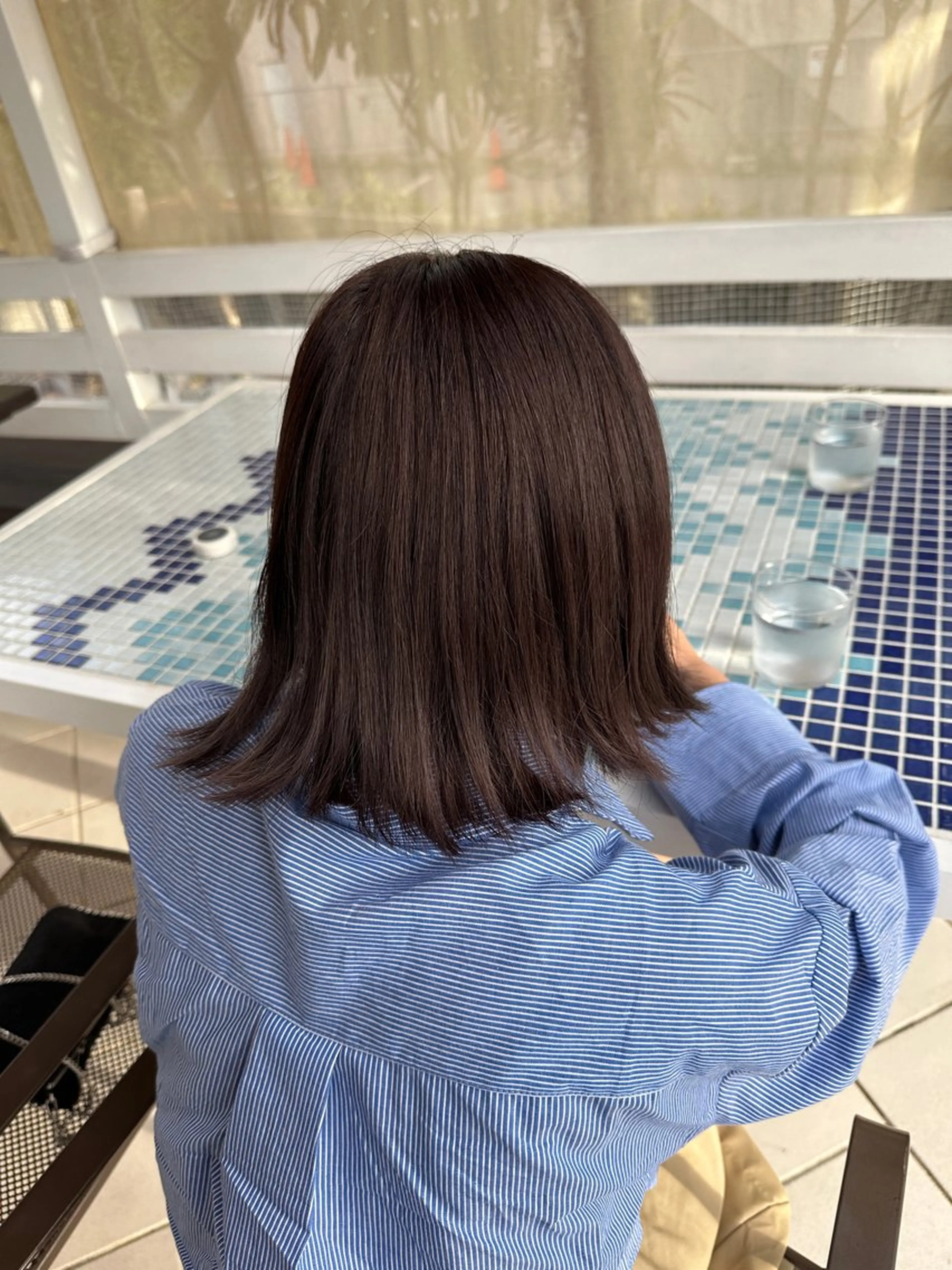 ミディアム miloc MOMOKAのヘアスタイル