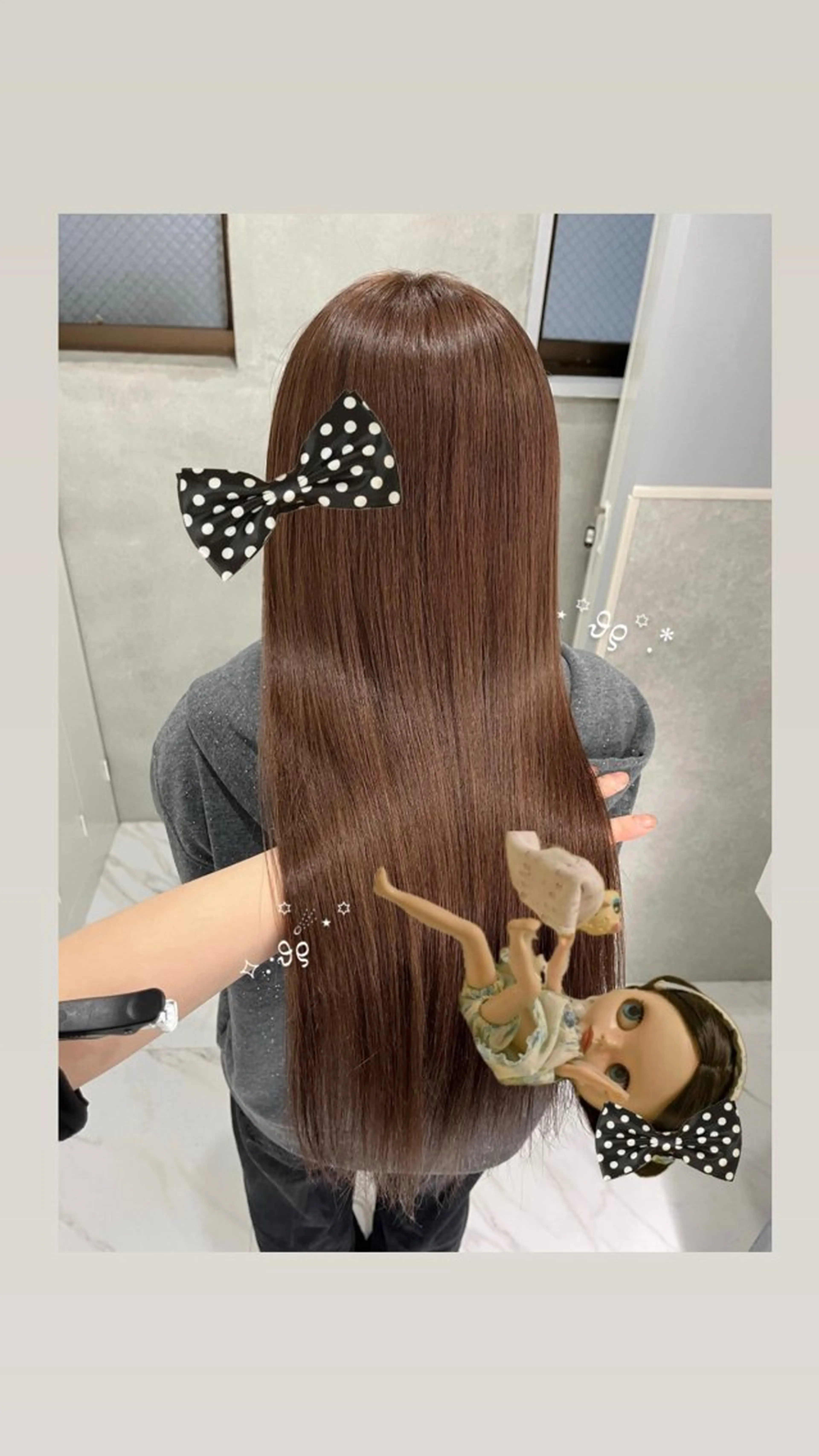 ロング カラー 髪質改善 広香🪽ハイトーン/ レイヤー/ヘアセットのヘアスタイル