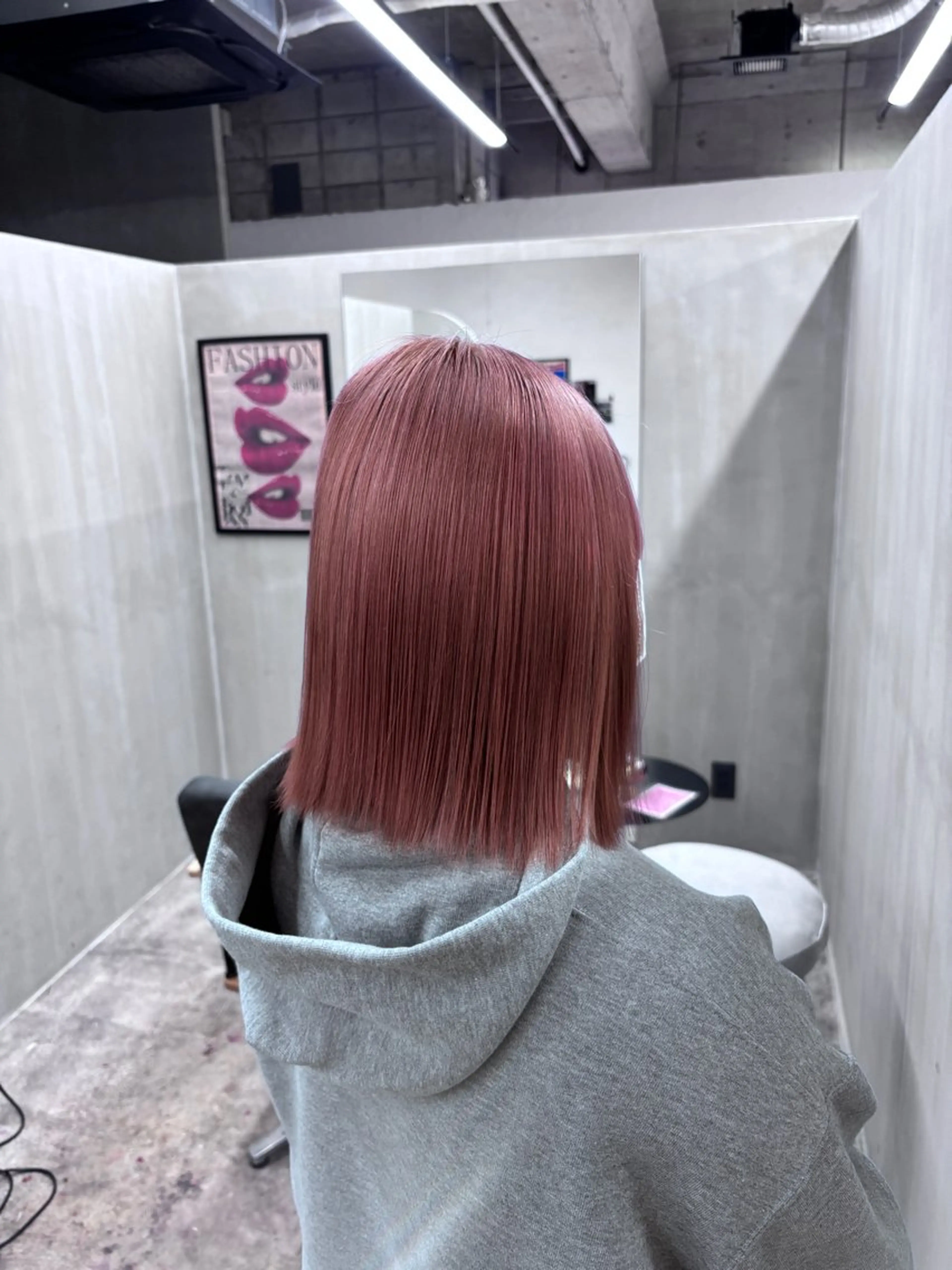 ミディアム ヘアカラー miloc naha ナナカのヘアスタイル