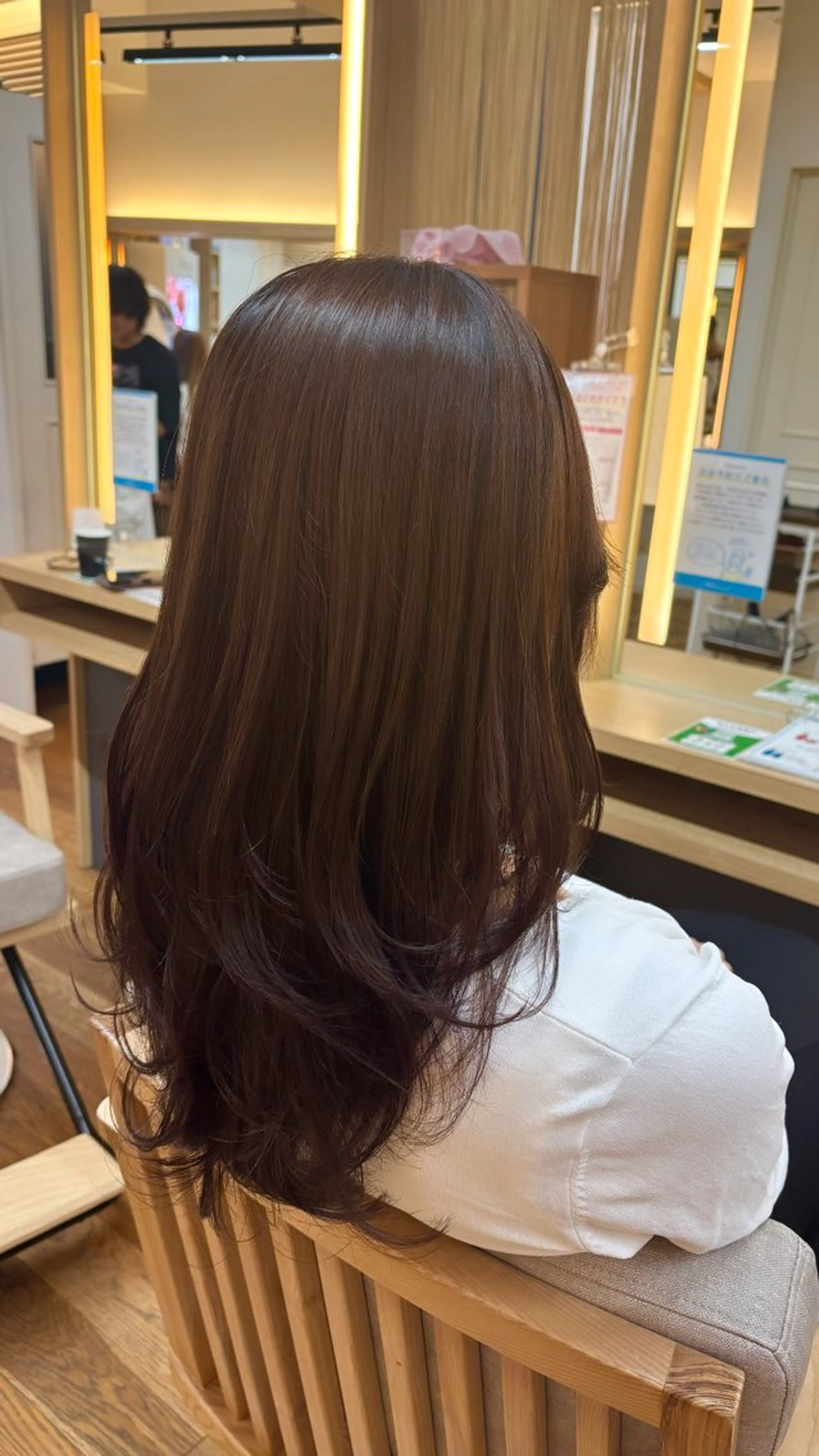 セミロング ハイレイヤー レイヤーカット カット トリートメント 韓国ヘア sasugaのヘアスタイル