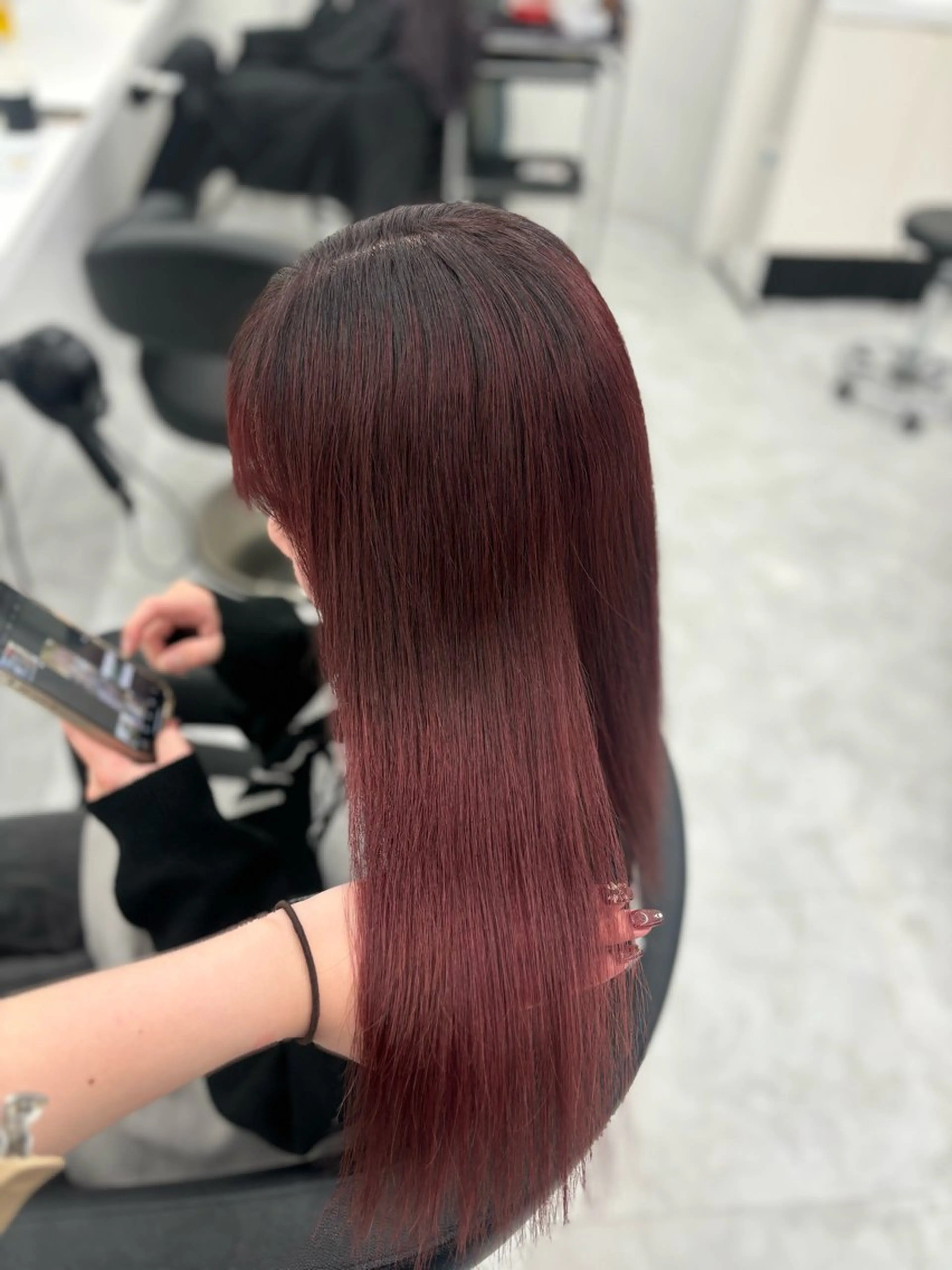 セミロング カラー 🤍レイヤー/顔周り /hirari🤍のヘアスタイル