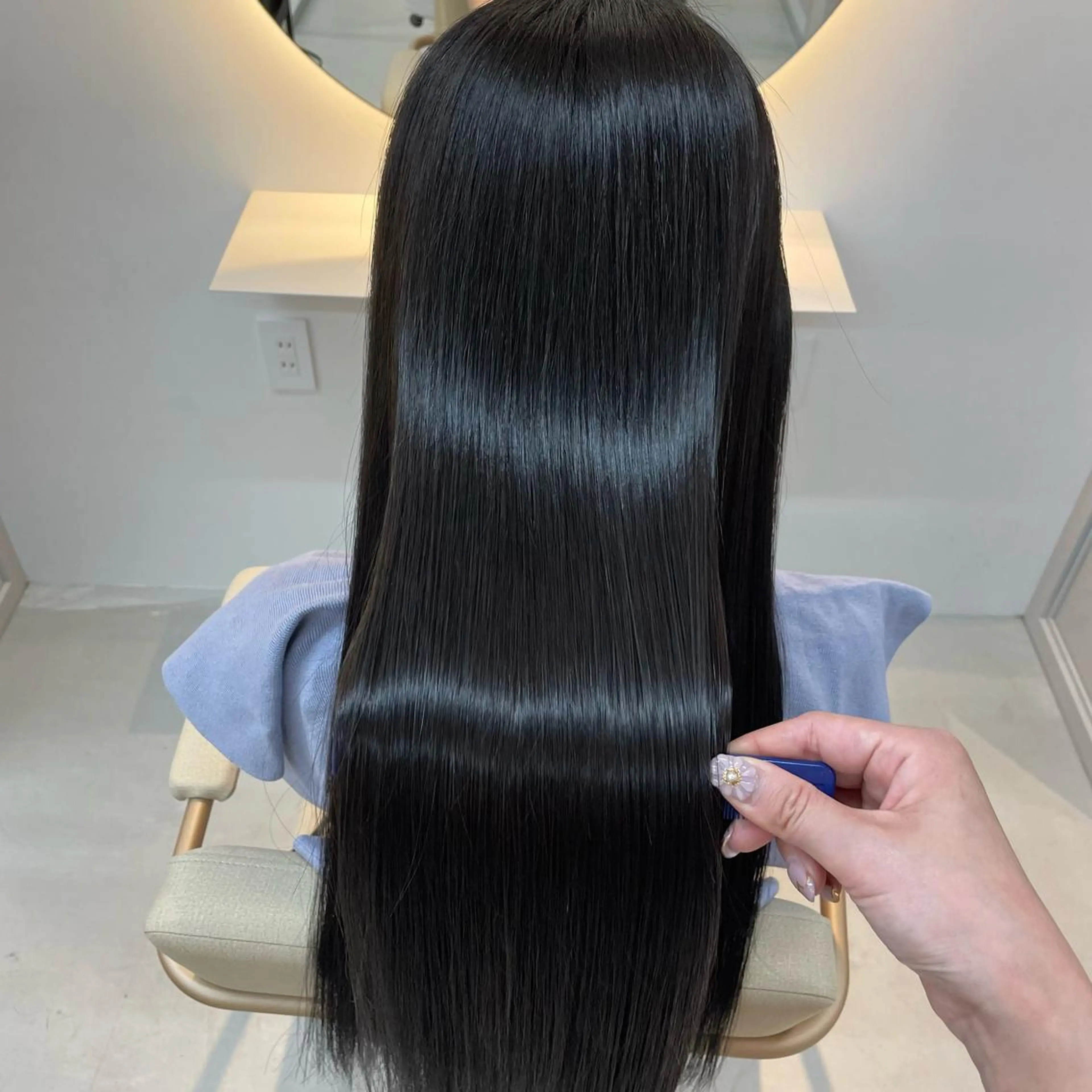 【髪質改善】質感カット +ケア縮毛橋正+Aujuaクイックトリートメント ¥16500の写真