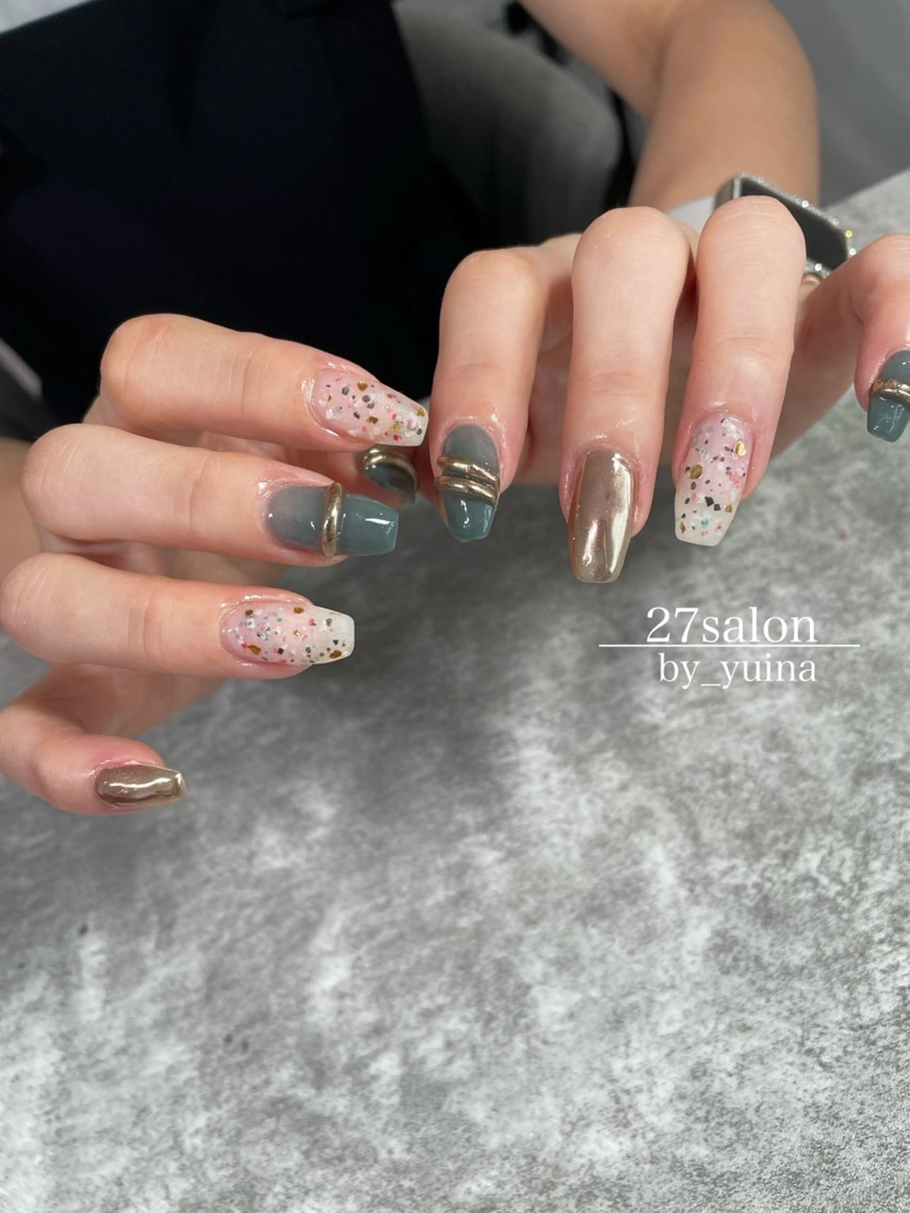 ネイル ニュアンスネイル 27salon yuinaのネイルデザイン