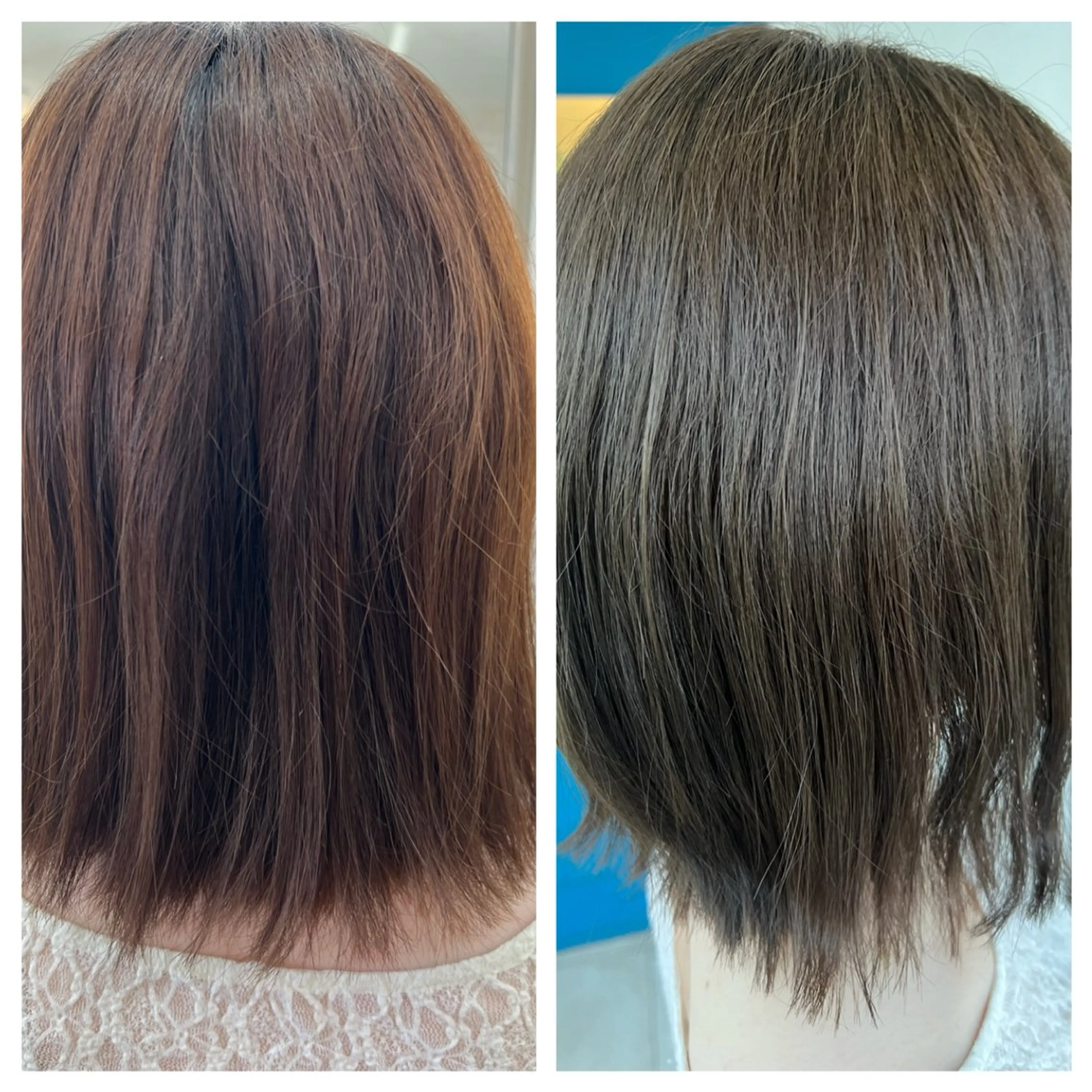 カラー ブリーチ グレージュ ラベンダーカラー ラベンダーグレージュ ラベンダーグレー 似合わせ／ショート 菊田のヘアスタイル