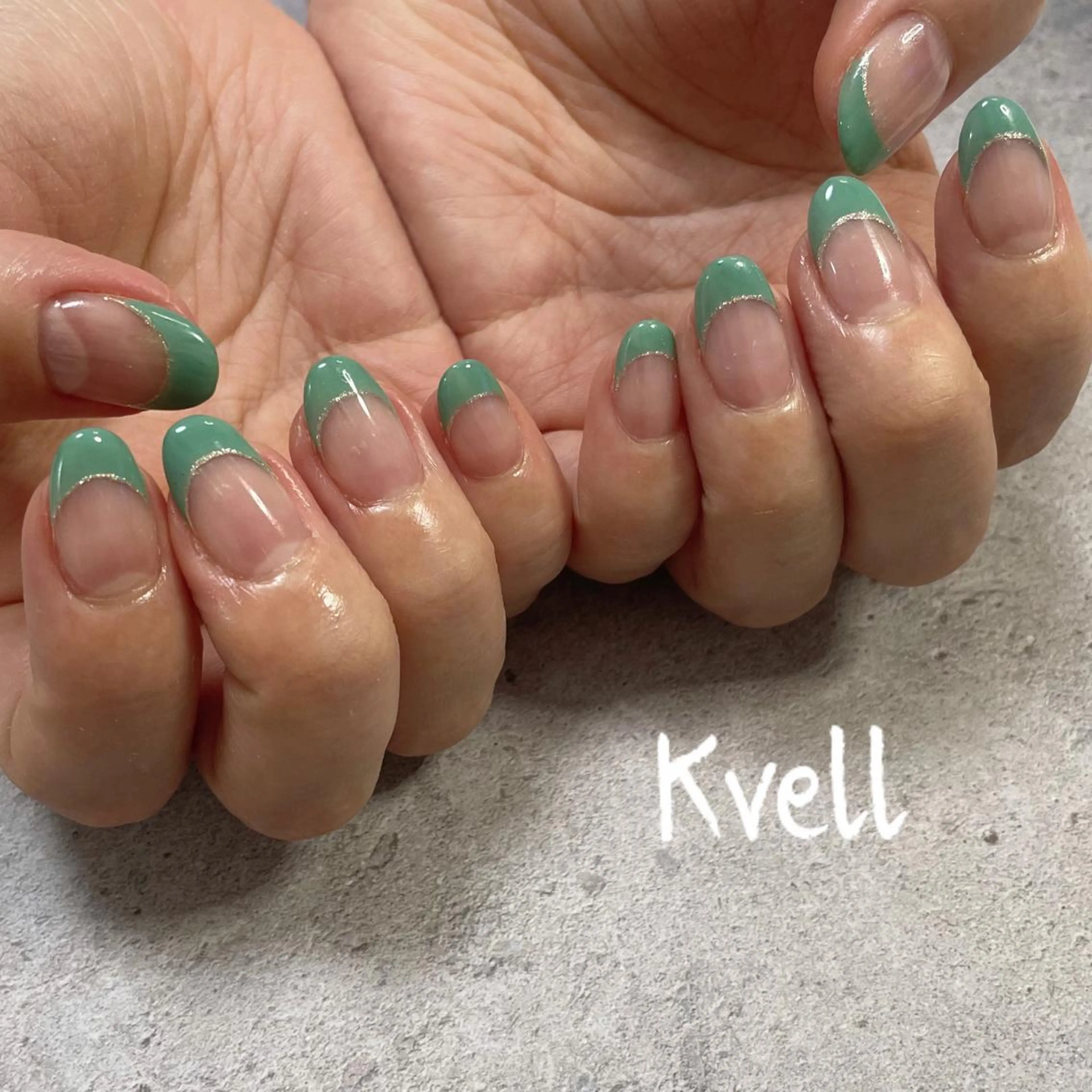 ネイル フレンチネイル ハンドネイル nailsalon Kvellのネイルデザイン