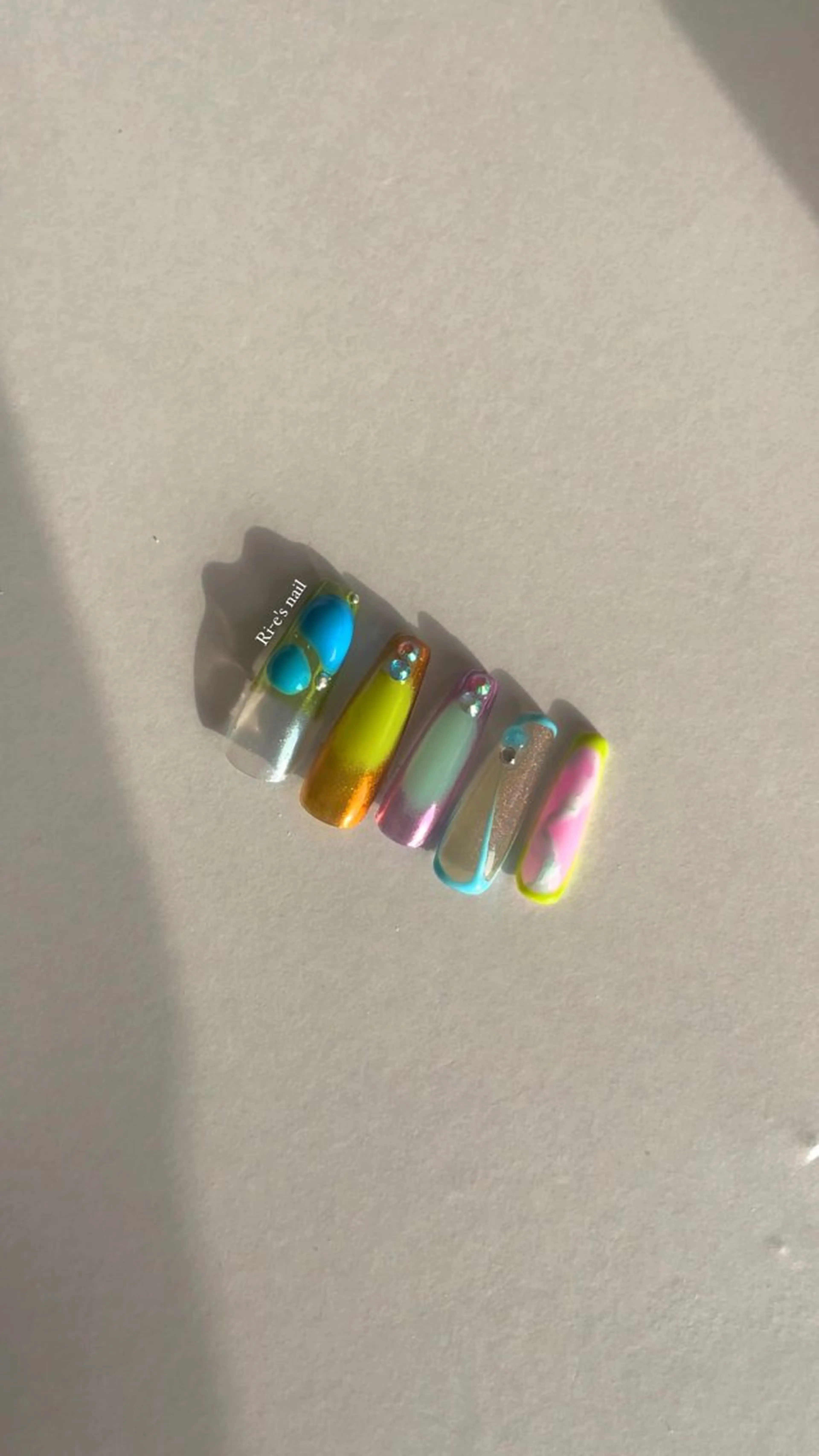 ネイル 長さ出し Ri-e's nailのネイルデザイン