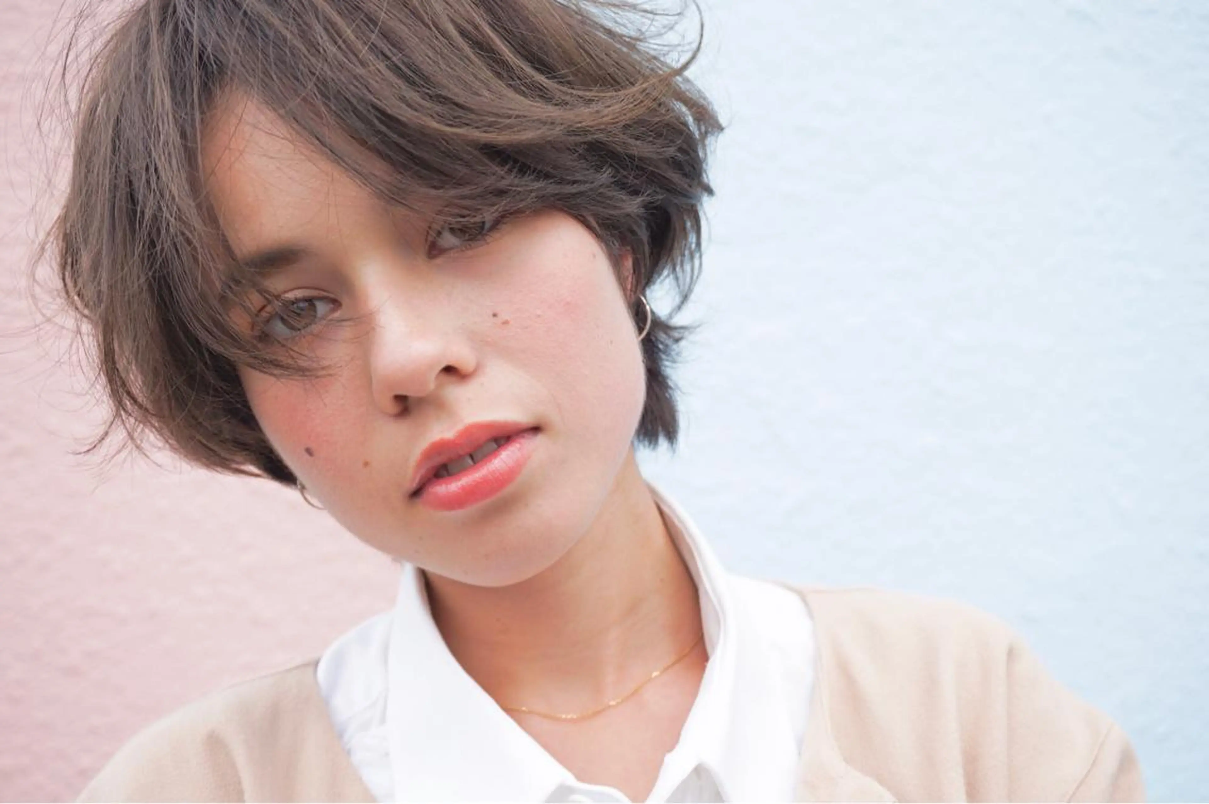 ショート カラー カット ヘアカラー 似合わせ レイヤー須川のヘアスタイル