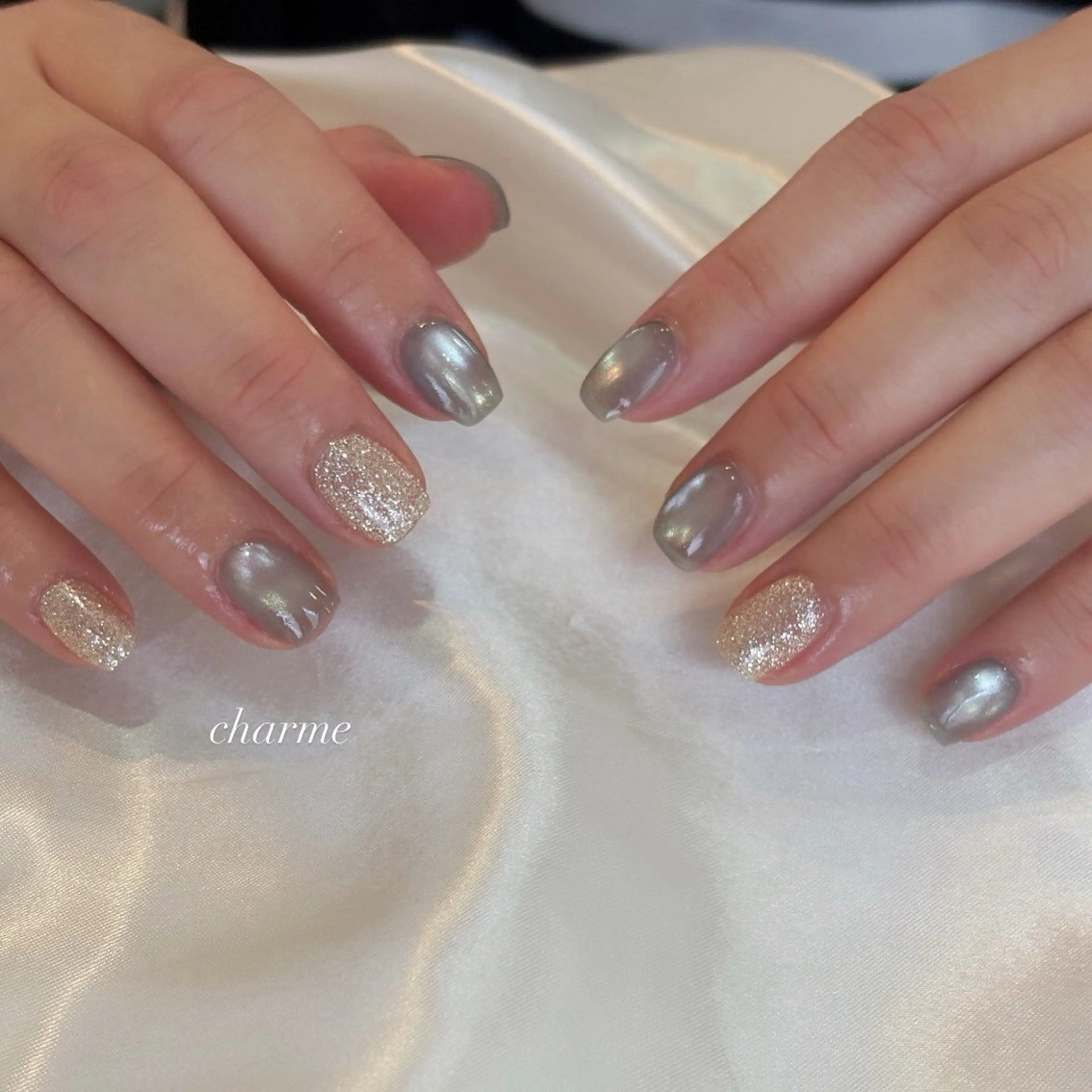 ネイル ラメ(グリッター) charme nailのネイルデザイン