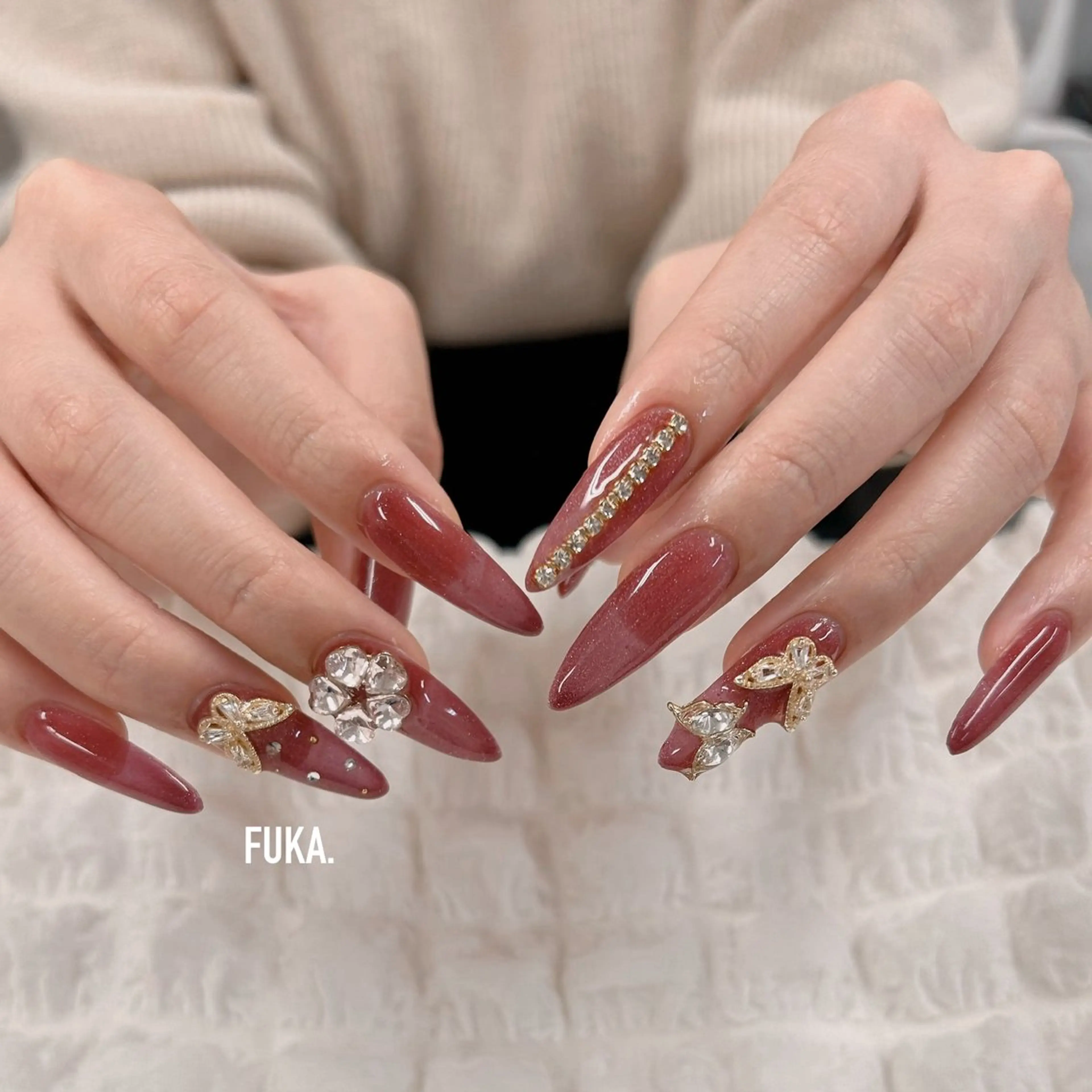 ネイル ゴージャス ハンドネイル Nail♡Fuka. /4月予約受付中のネイルデザイン