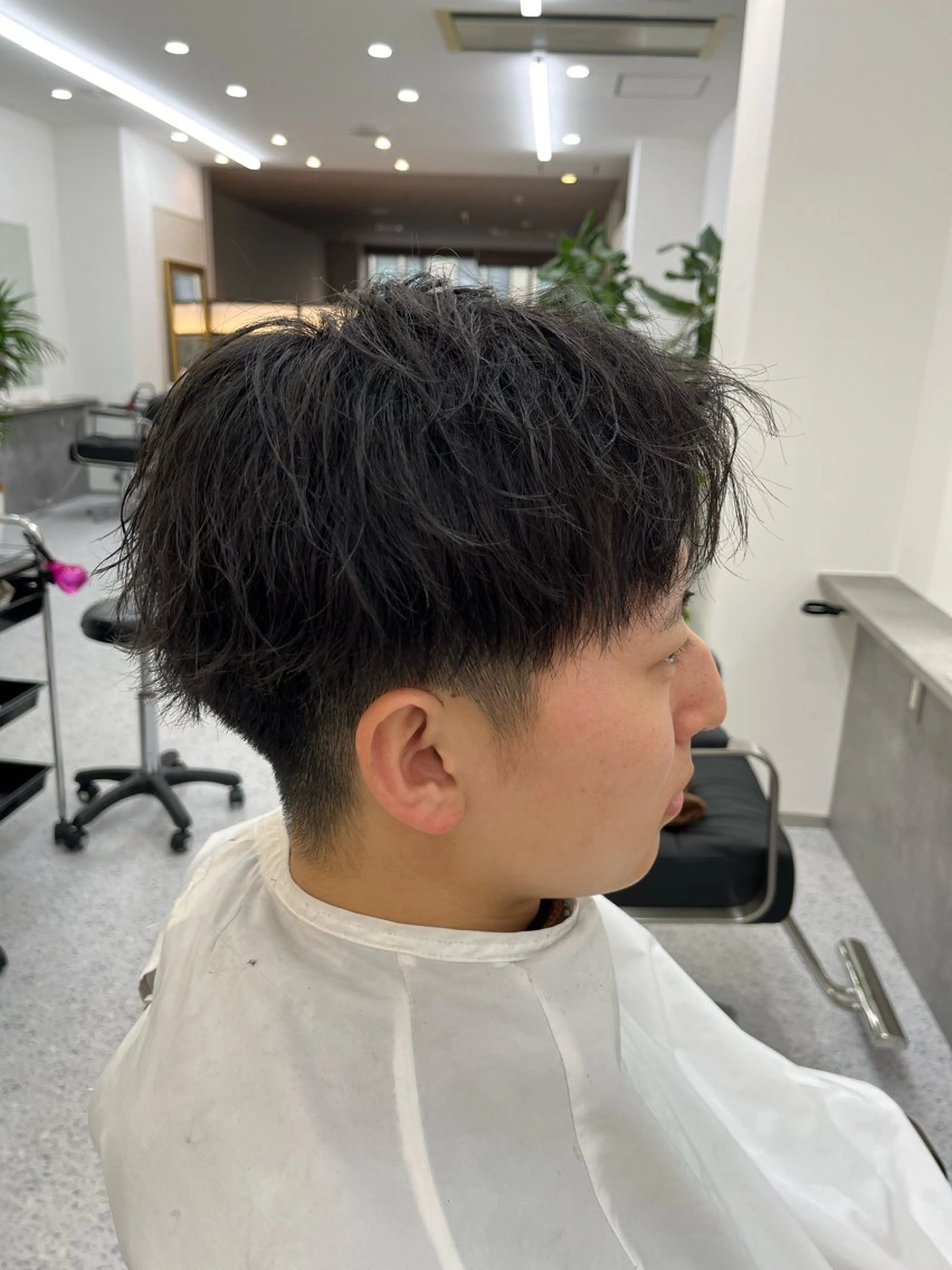パーマ メンズ カット パーマ 小島 希星のヘアスタイル
