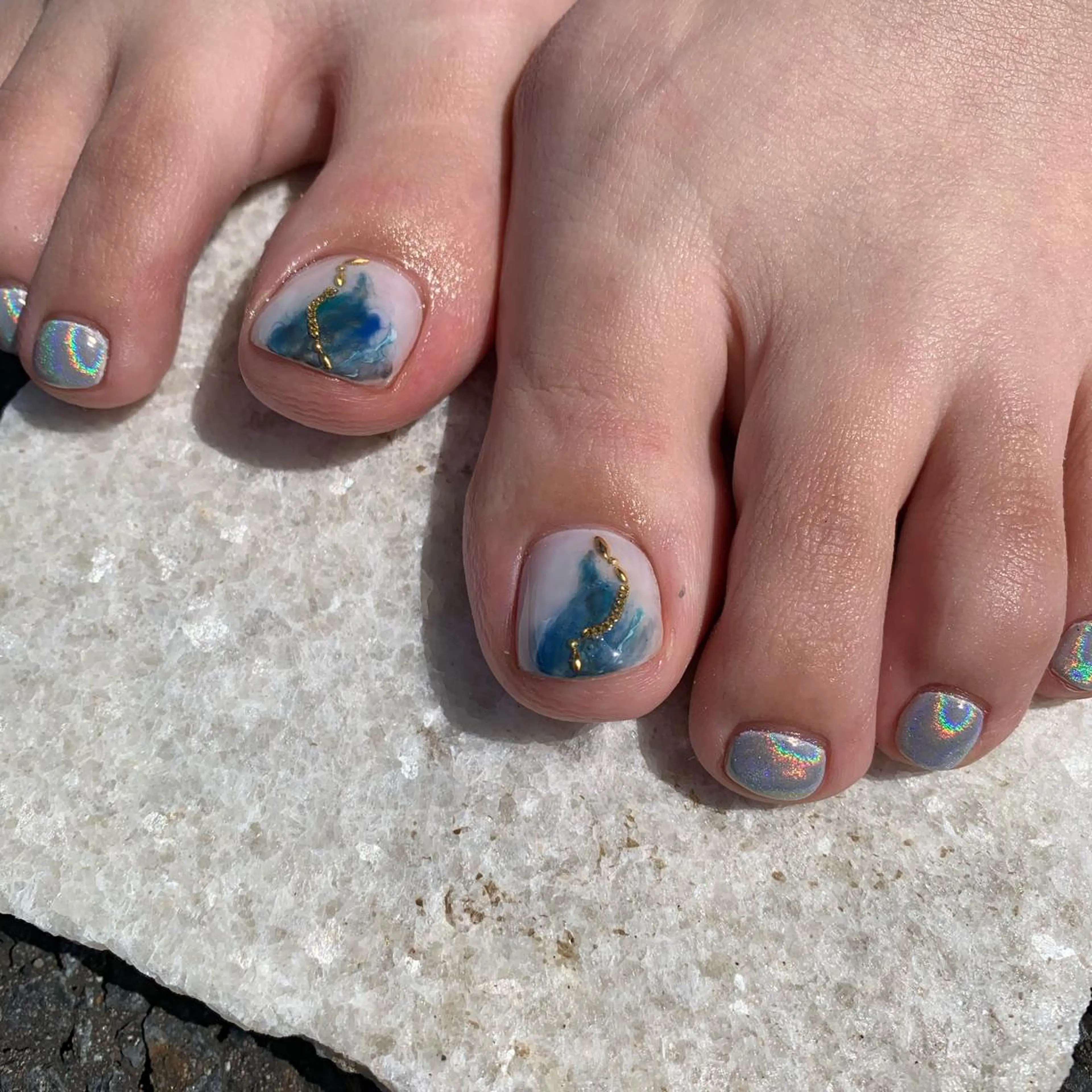 ネイル フットネイル 佐藤 穂乃香のネイルデザイン