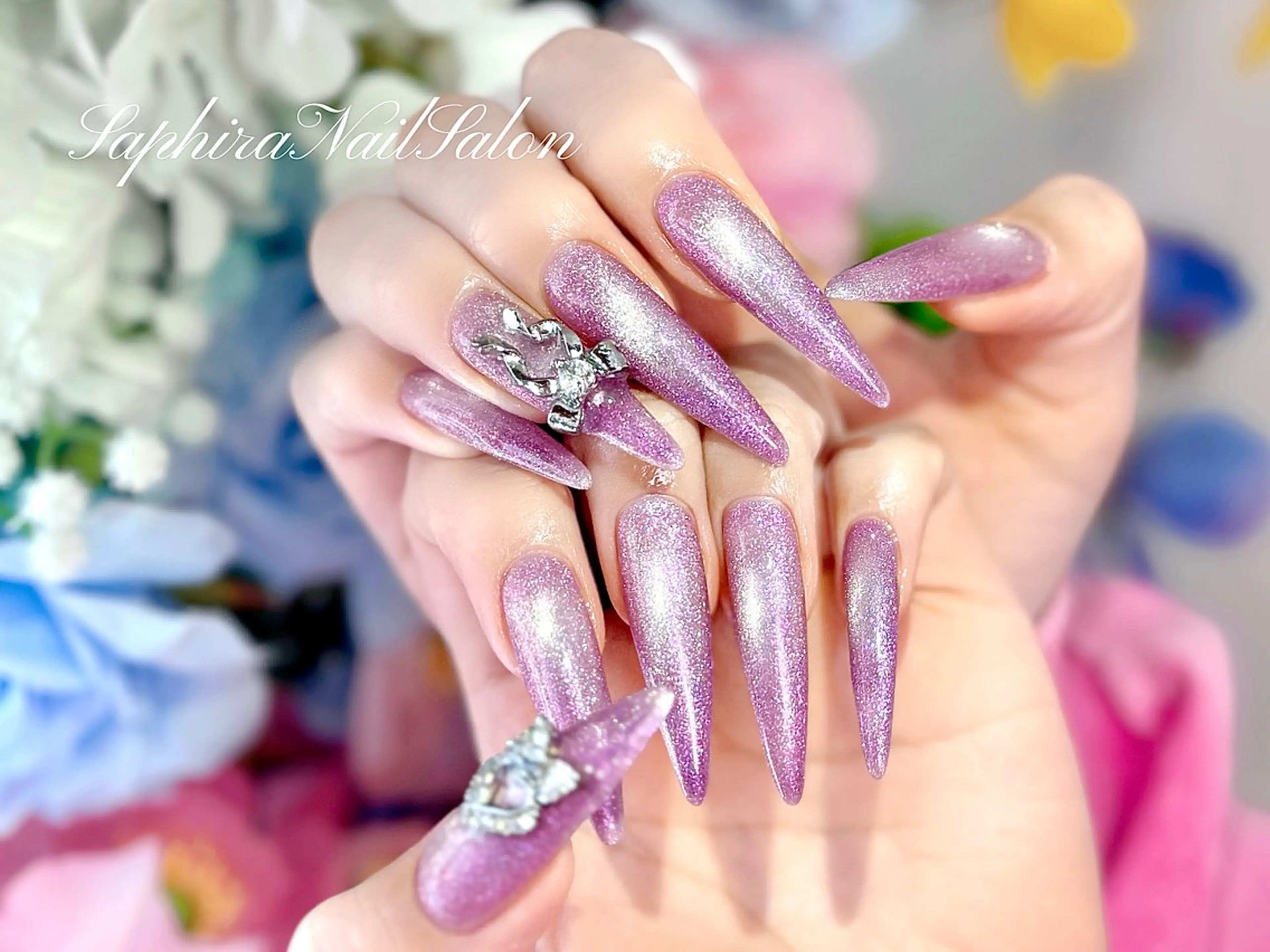 カラー ハンドネイル Saphiraネイル サロン錦糸町のネイルデザイン