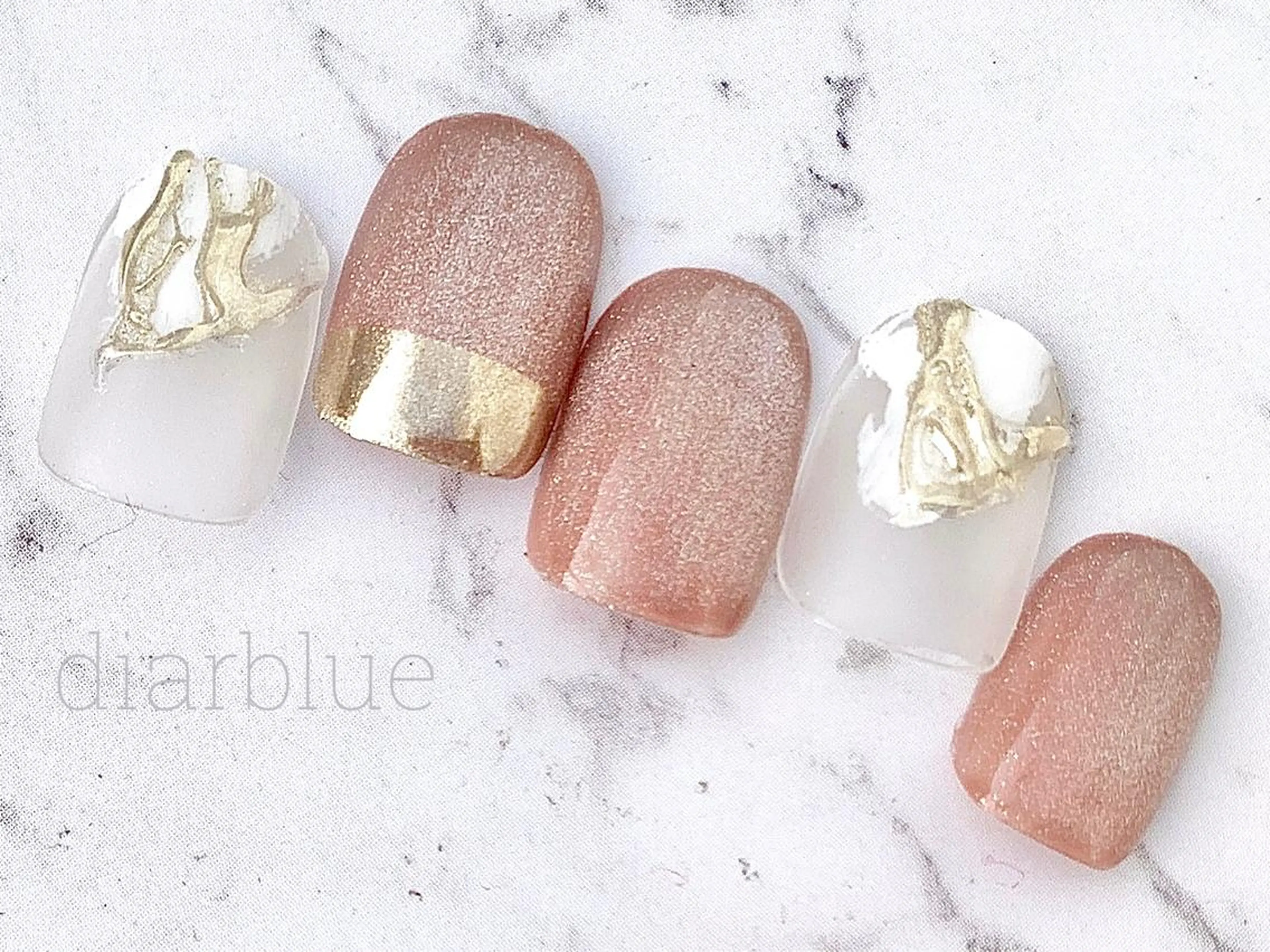 ネイル マグネットネイル diar blue 湘南台店のネイルデザイン