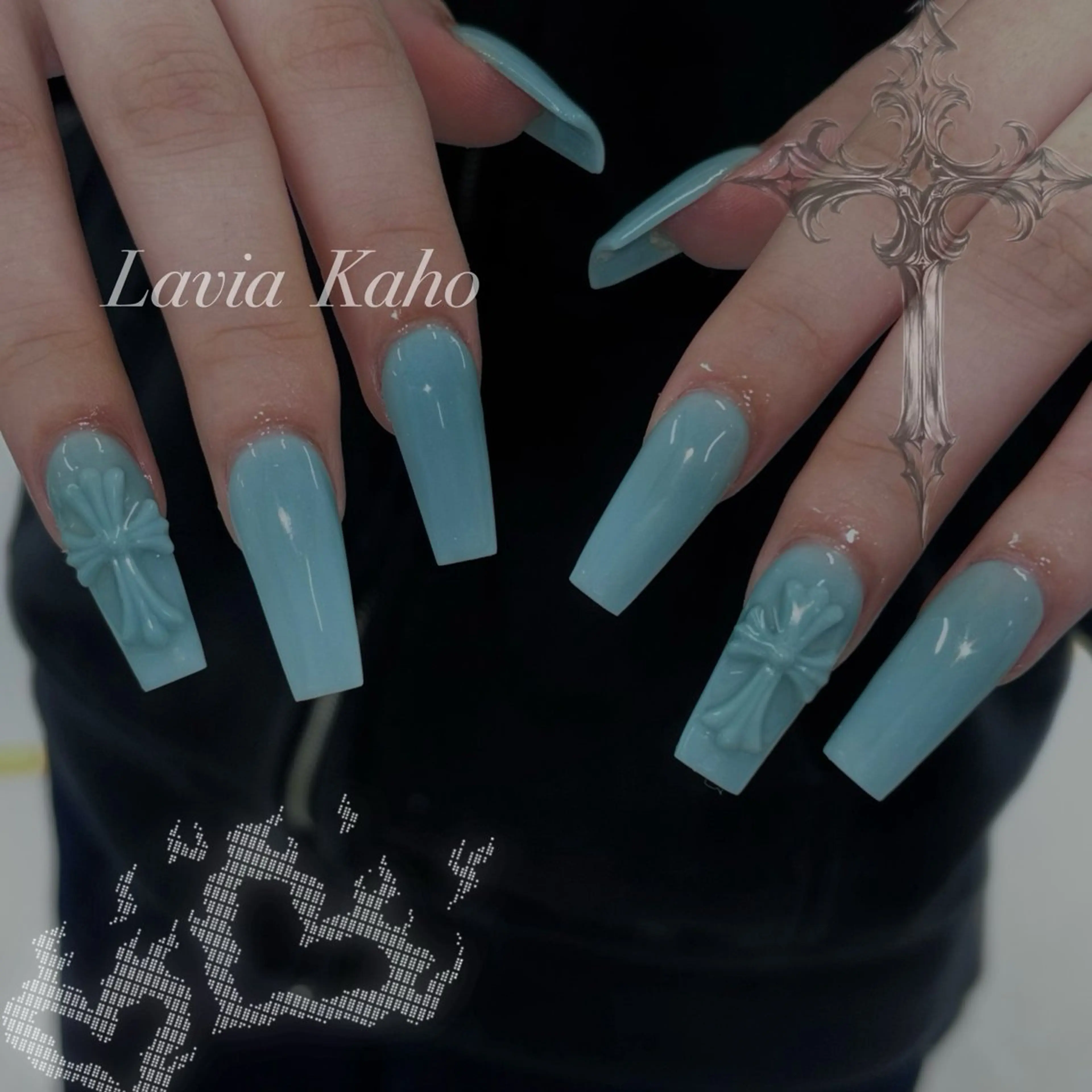 ネイル ワンカラーネイル Lavia❄️ kahoのネイルデザイン
