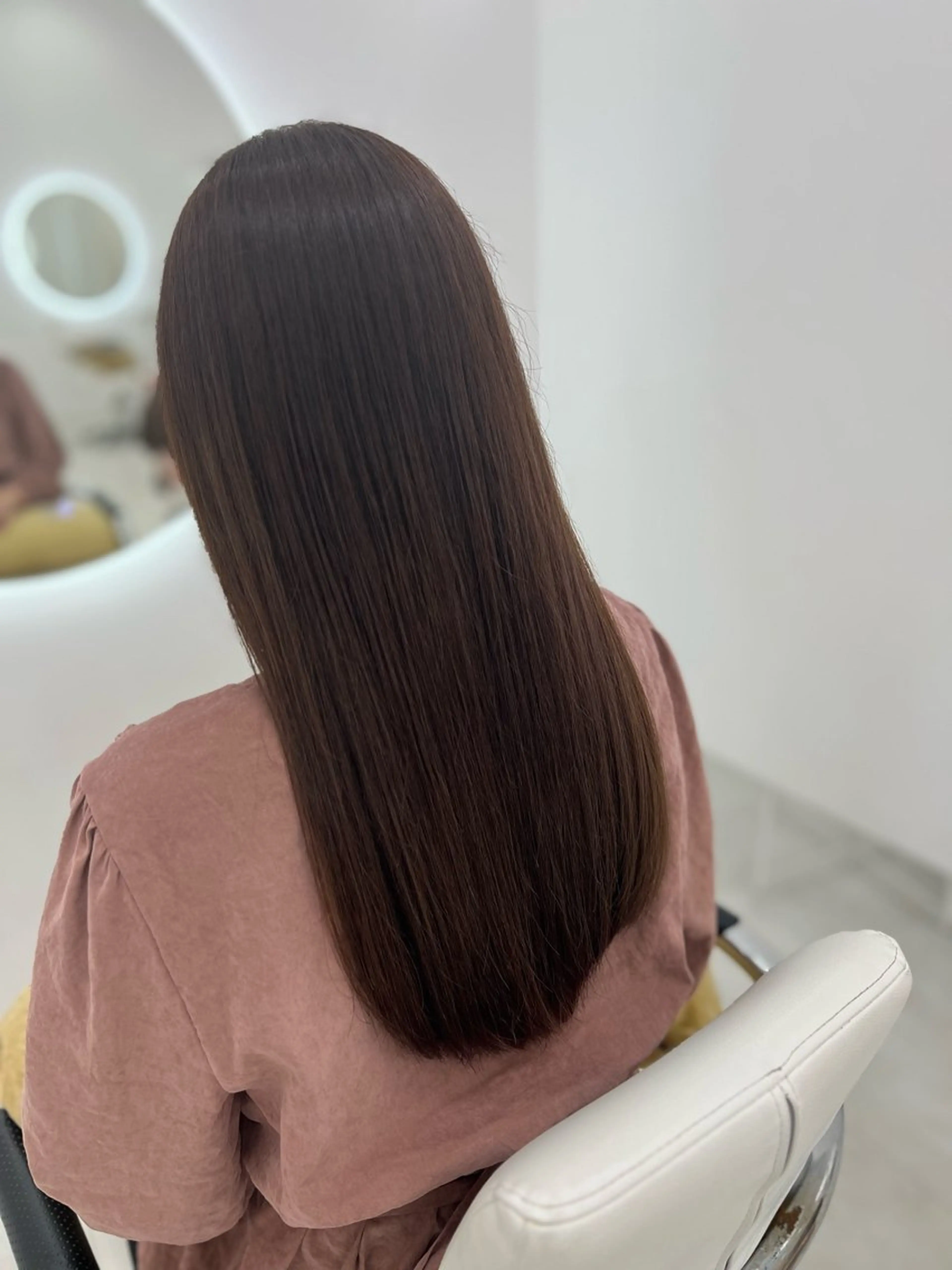 ロング カラー カット ヘアカラー トリートメント ✄﻿aini天王寺 ✄﻿ゆ乃のヘアスタイル