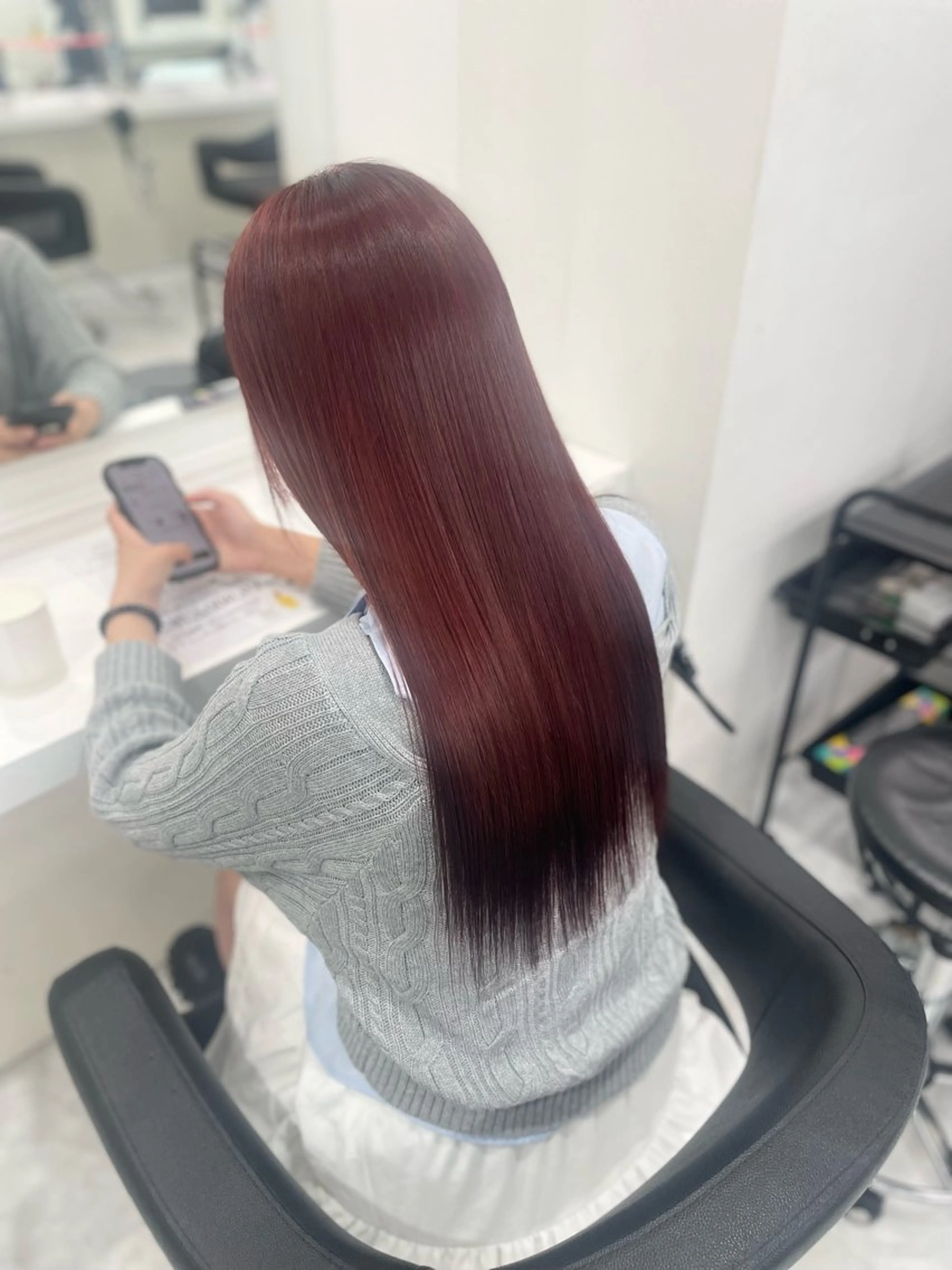 ロング カラー ヘアカラー トリートメント 🧁透明感×モテ💞 WカラーNanamiのヘアスタイル