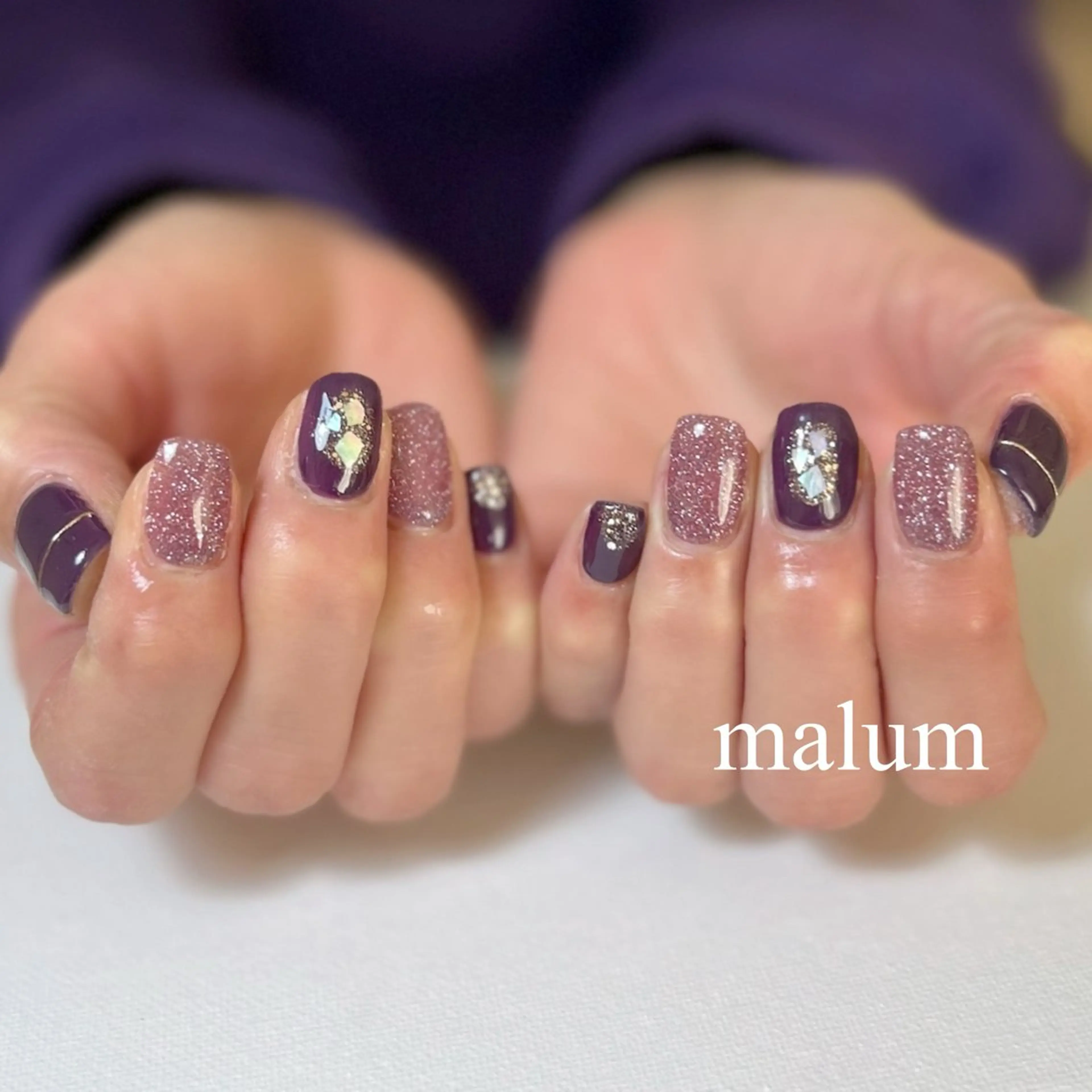 ネイル ハンドネイル malum nailのネイルデザイン
